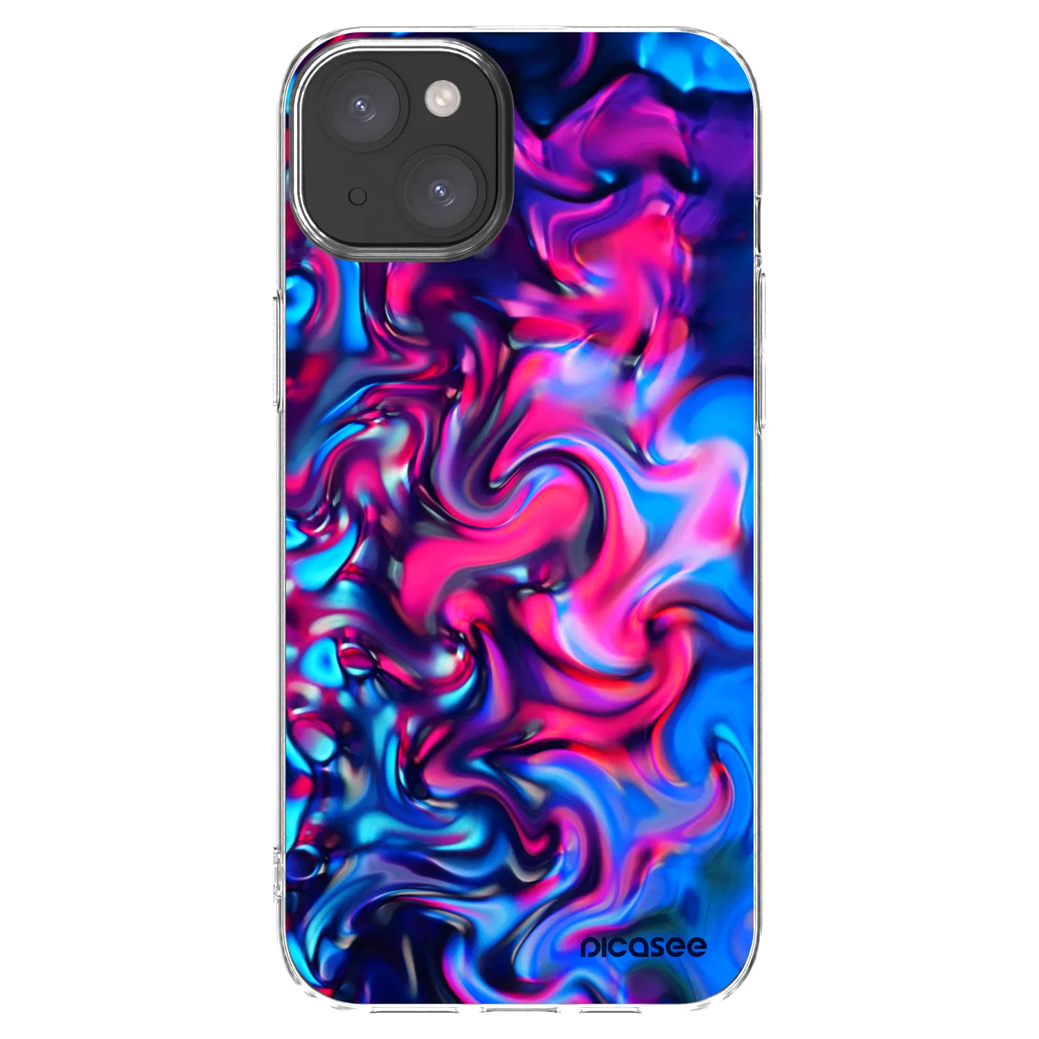 Picasee silikonski prozorni ovitek za Apple iPhone 15 Plus - Redlight