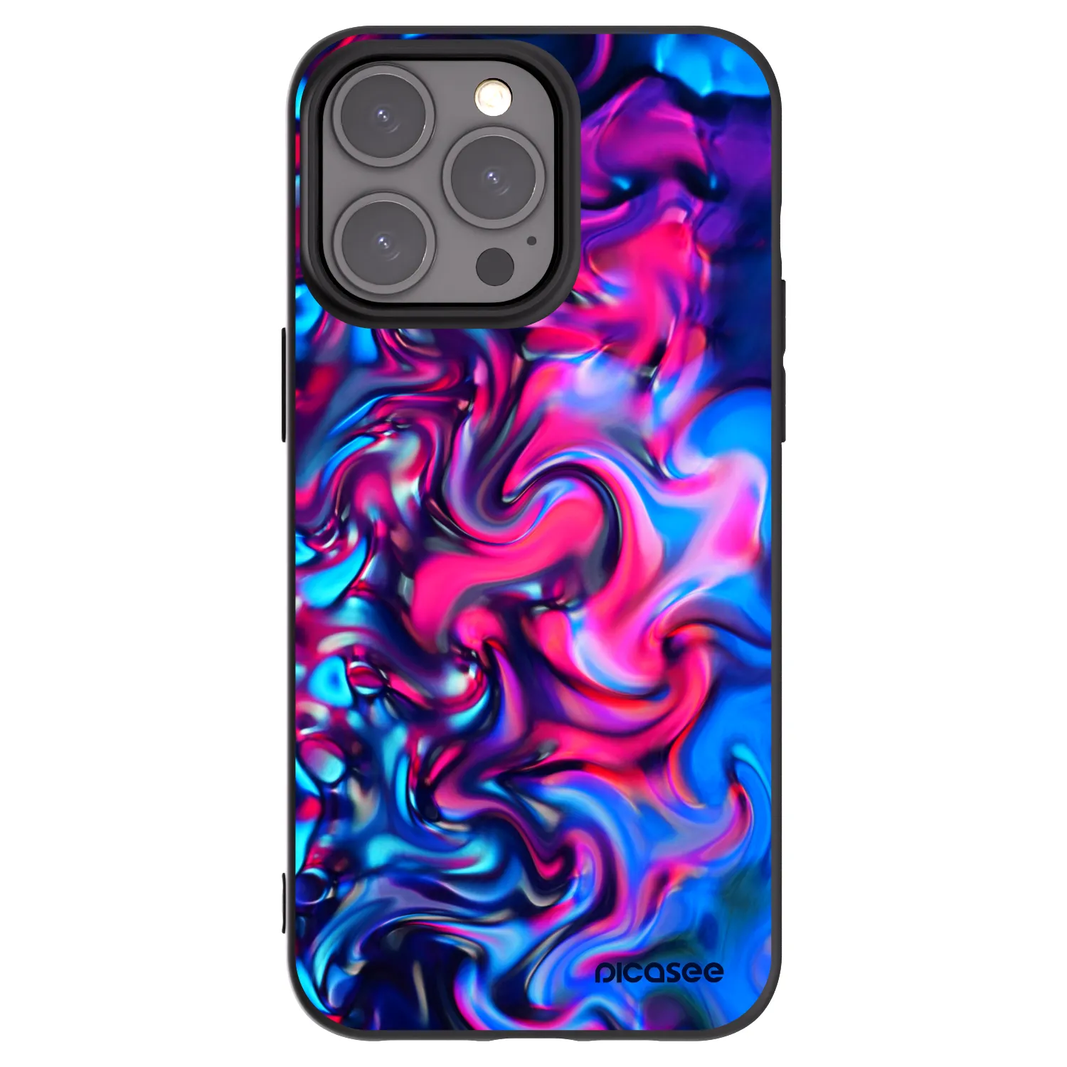 Picasee silikonski črni ovitek za Apple iPhone 15 Pro Max - Redlight