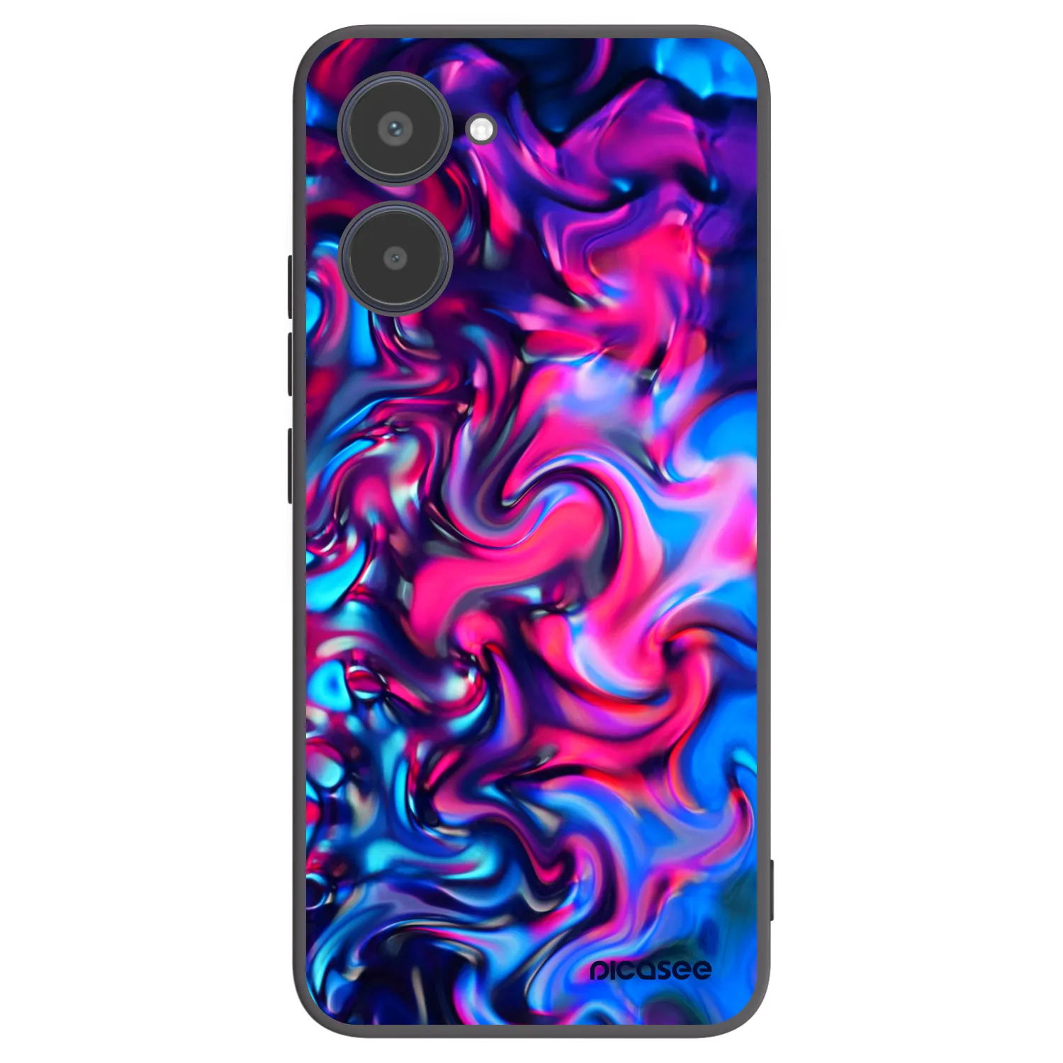 Picasee silikonski črni ovitek za Realme 10 4G - Redlight