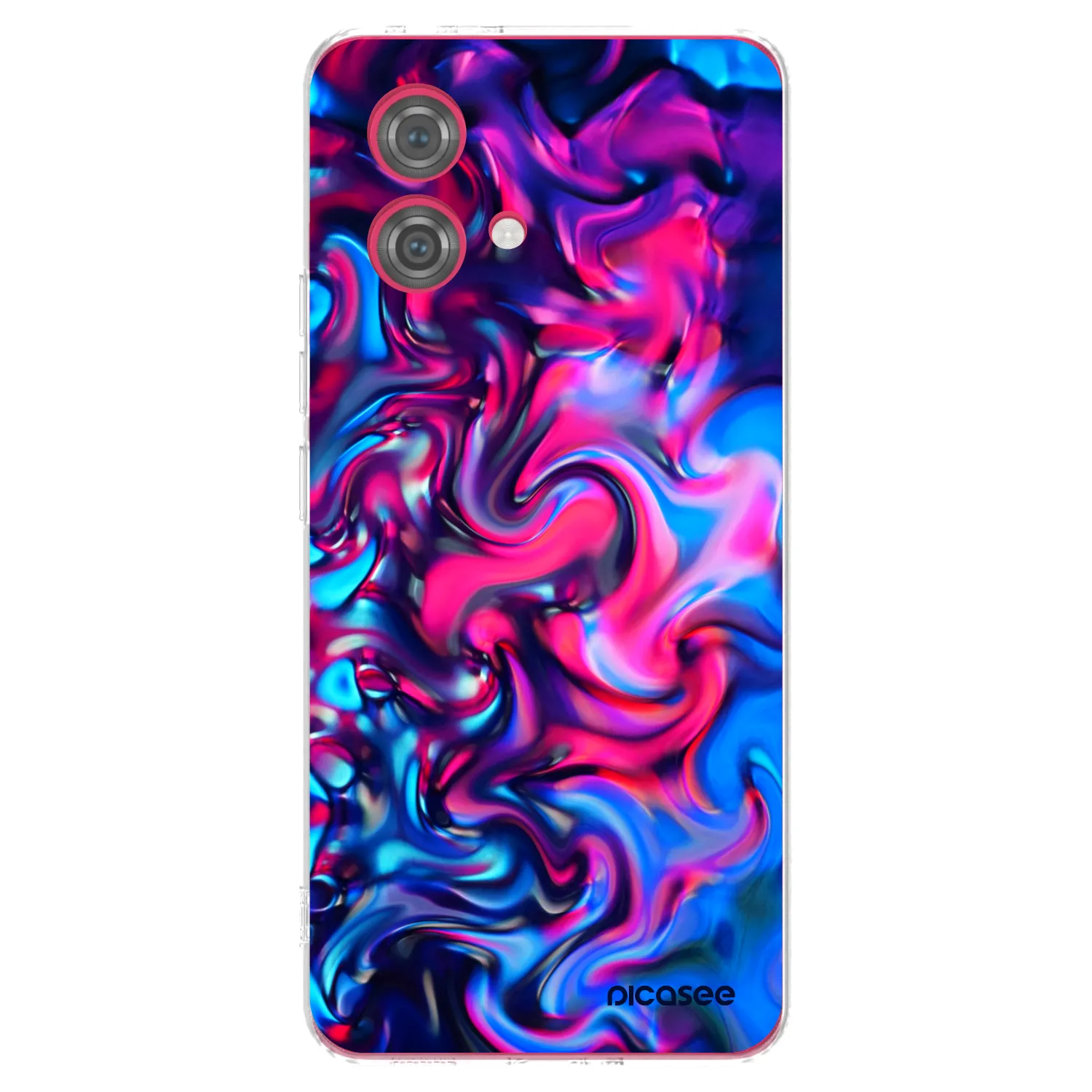 Picasee silikonski prozorni ovitek za Motorola Moto G84 5G - Redlight