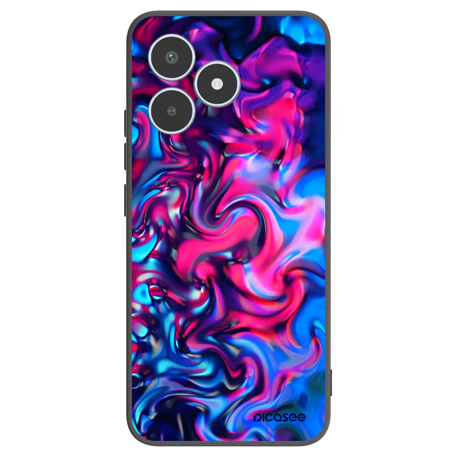 Picasee silikonski črni ovitek za Realme C53 - Redlight