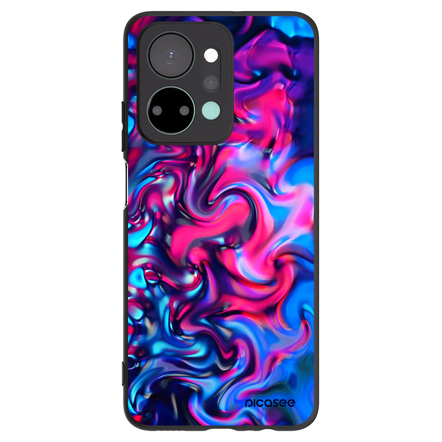 Picasee silikonski črni ovitek za Honor X7a - Redlight