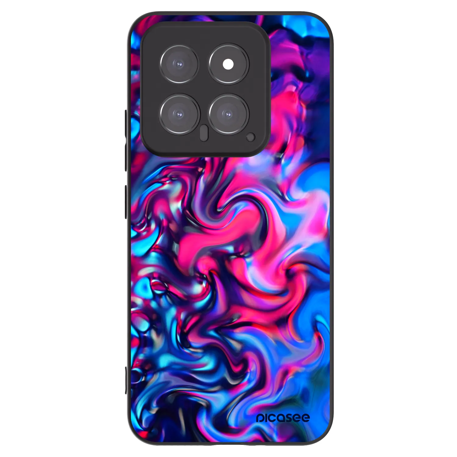 Picasee silikonski črni ovitek za Xiaomi 14 - Redlight