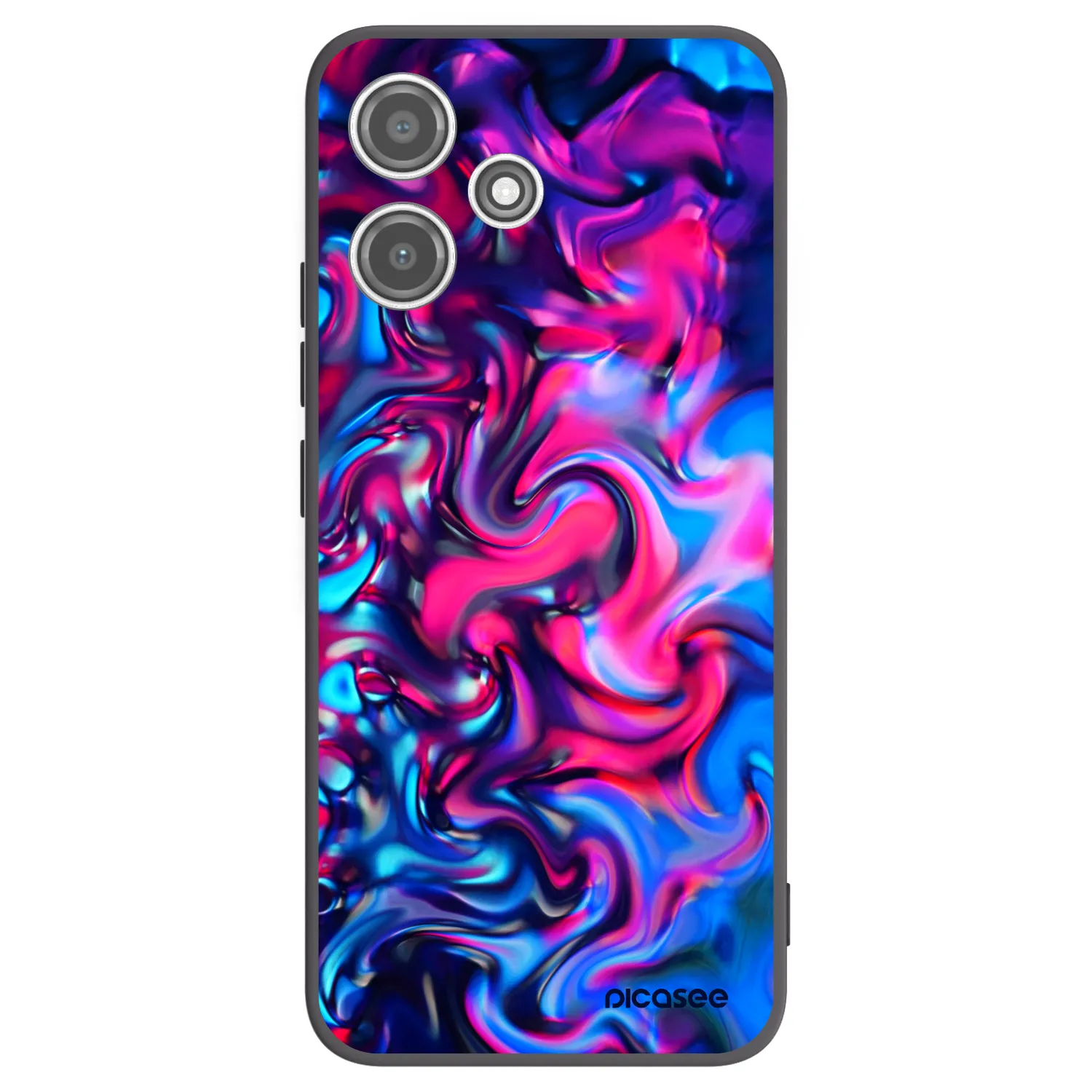 Picasee silikonski črni ovitek za Xiaomi Redmi 12 5G - Redlight