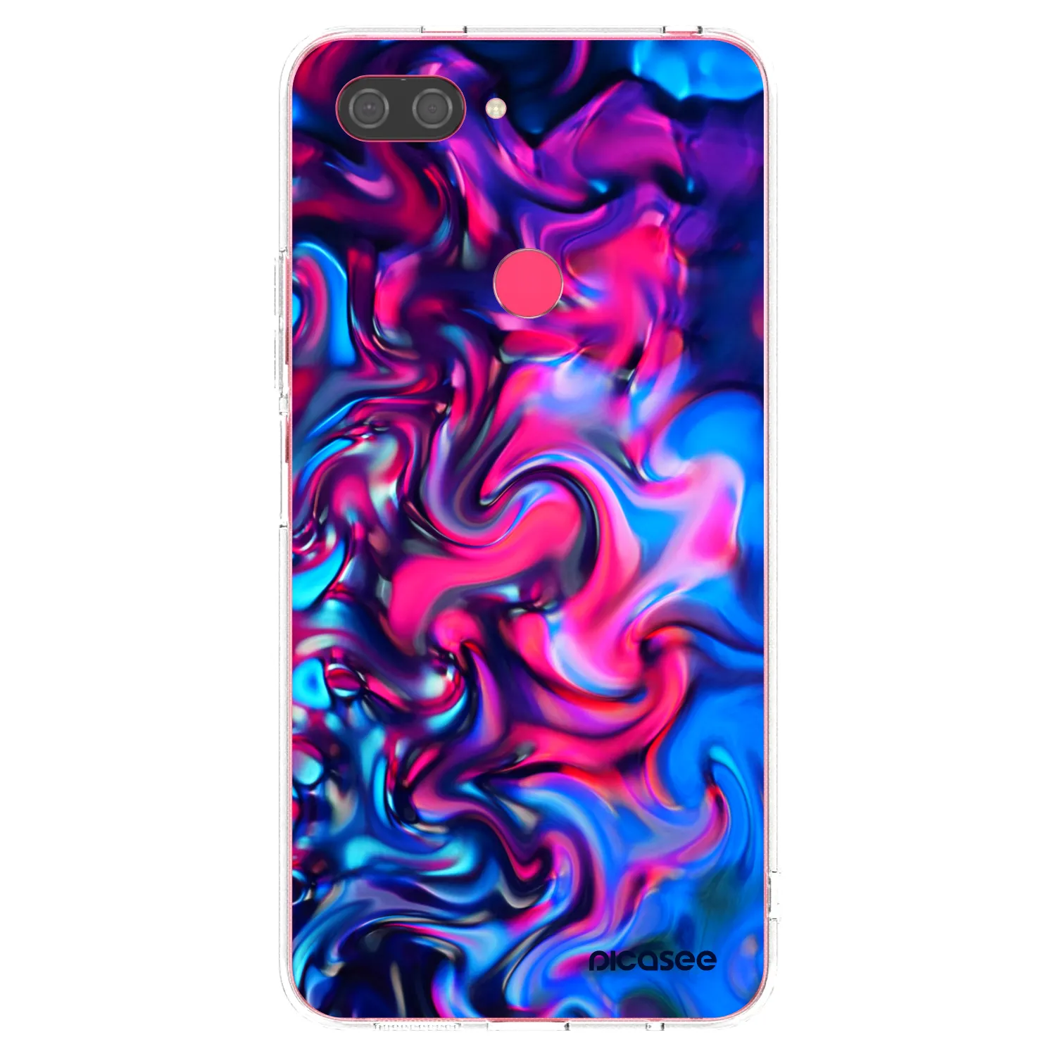 Picasee silikonski prozorni ovitek za Xiaomi Mi 8 Lite - Redlight