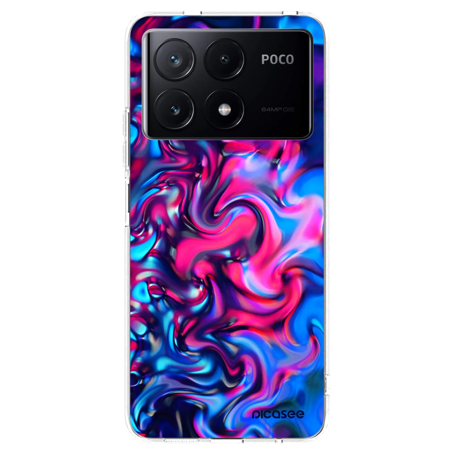Picasee silikonski prozorni ovitek za Xiaomi Poco X6 Pro - Redlight
