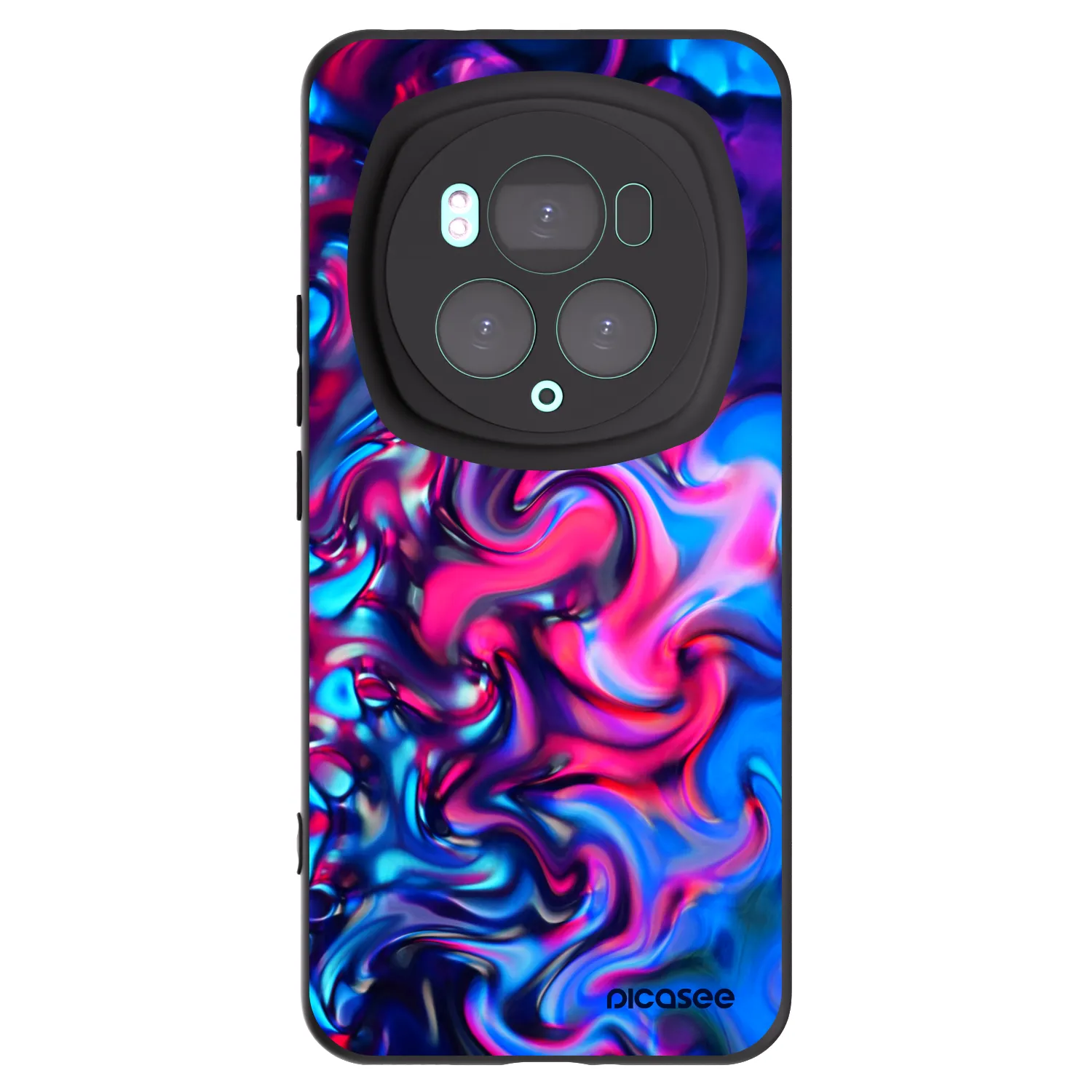 Picasee silikonski črni ovitek za Honor Magic6 Pro - Redlight