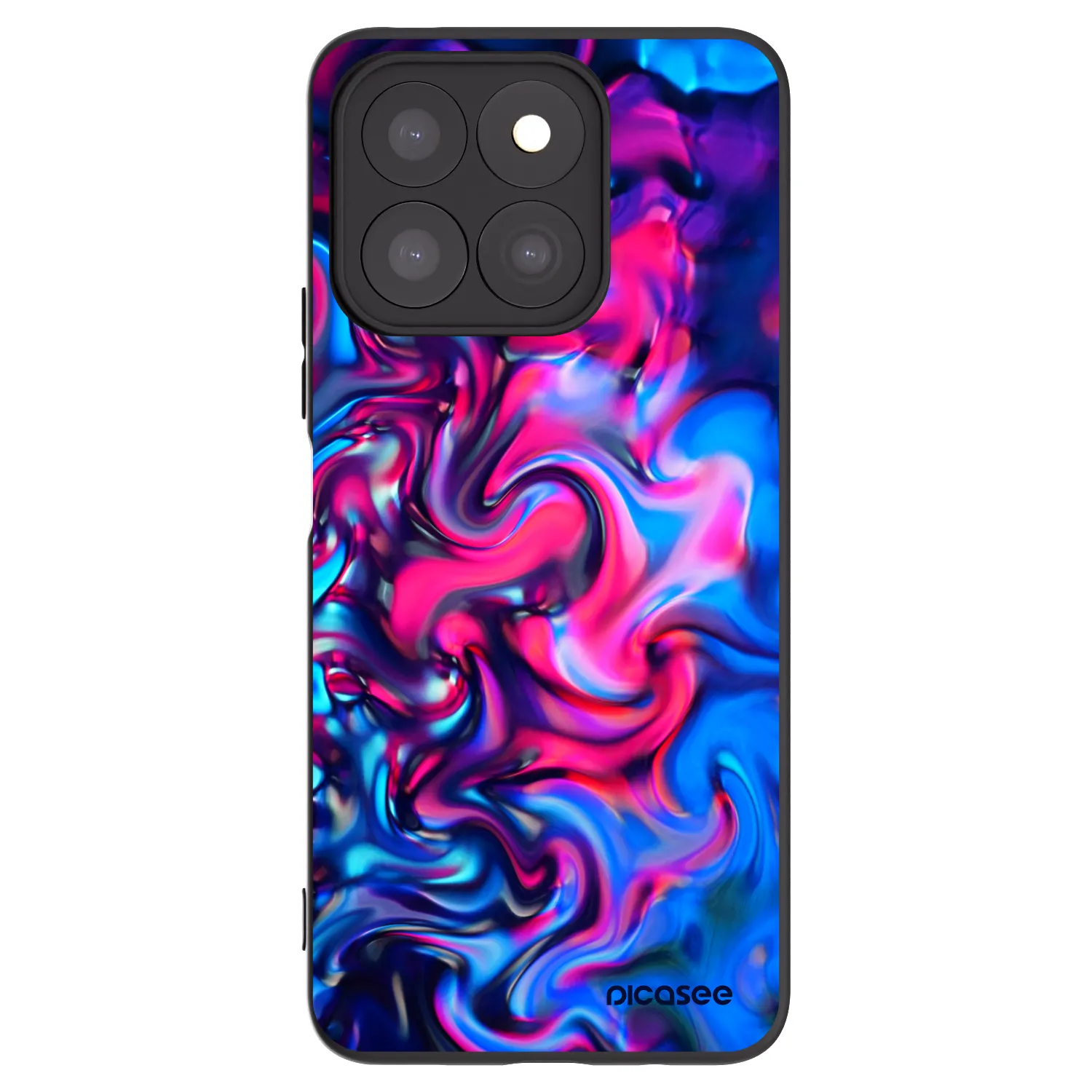 Picasee silikonski črni ovitek za Honor X8b - Redlight