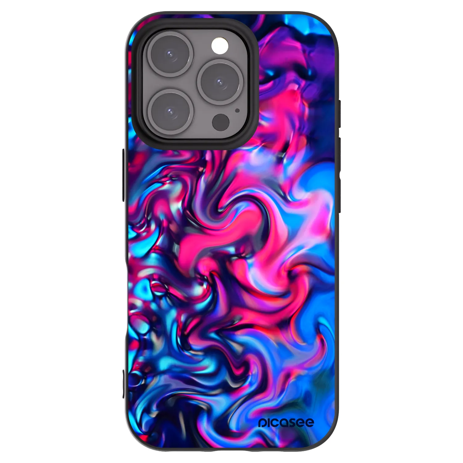 Picasee silikonski črni ovitek za Apple iPhone 16 Pro - Redlight