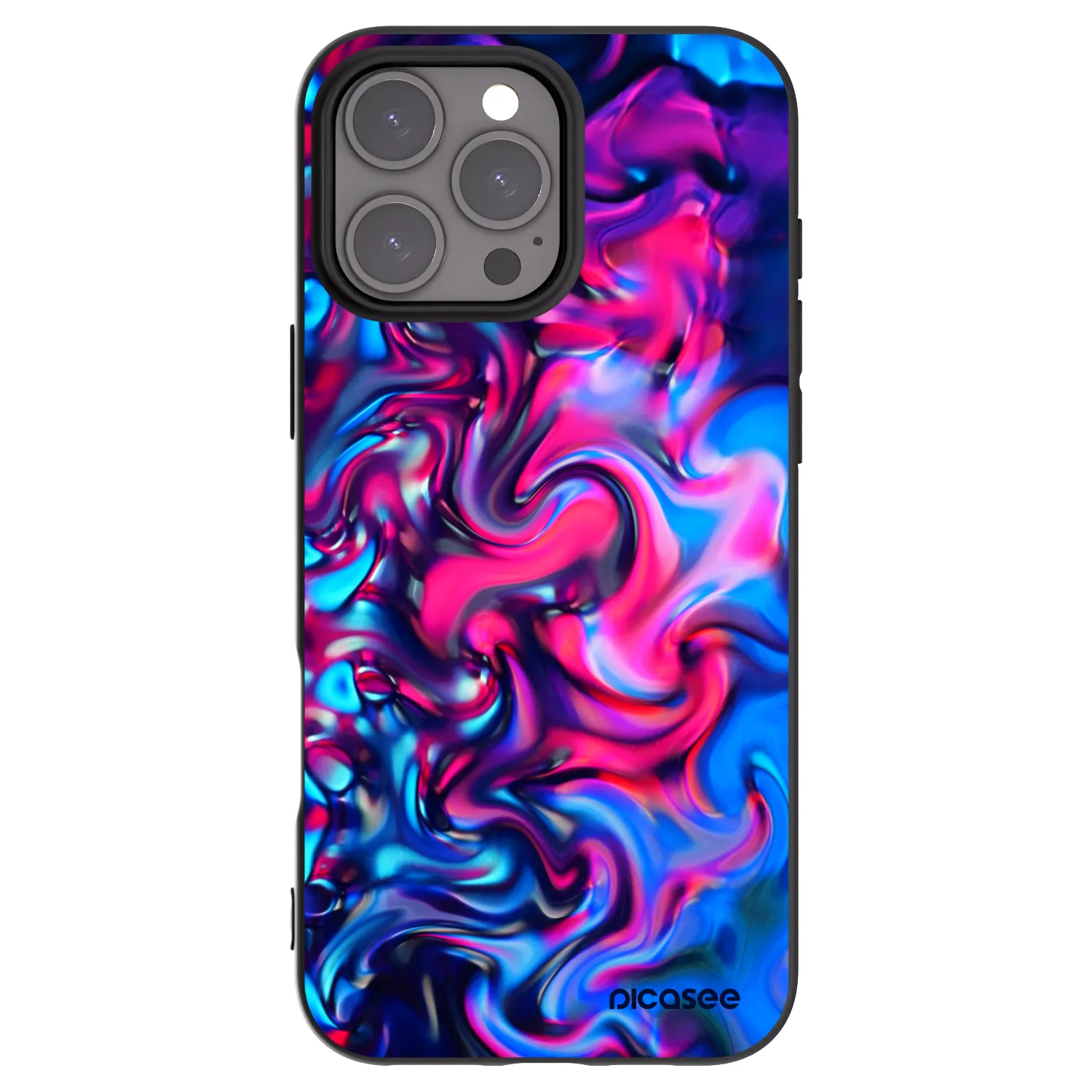 Picasee silikonski črni ovitek za Apple iPhone 16 Pro Max - Redlight