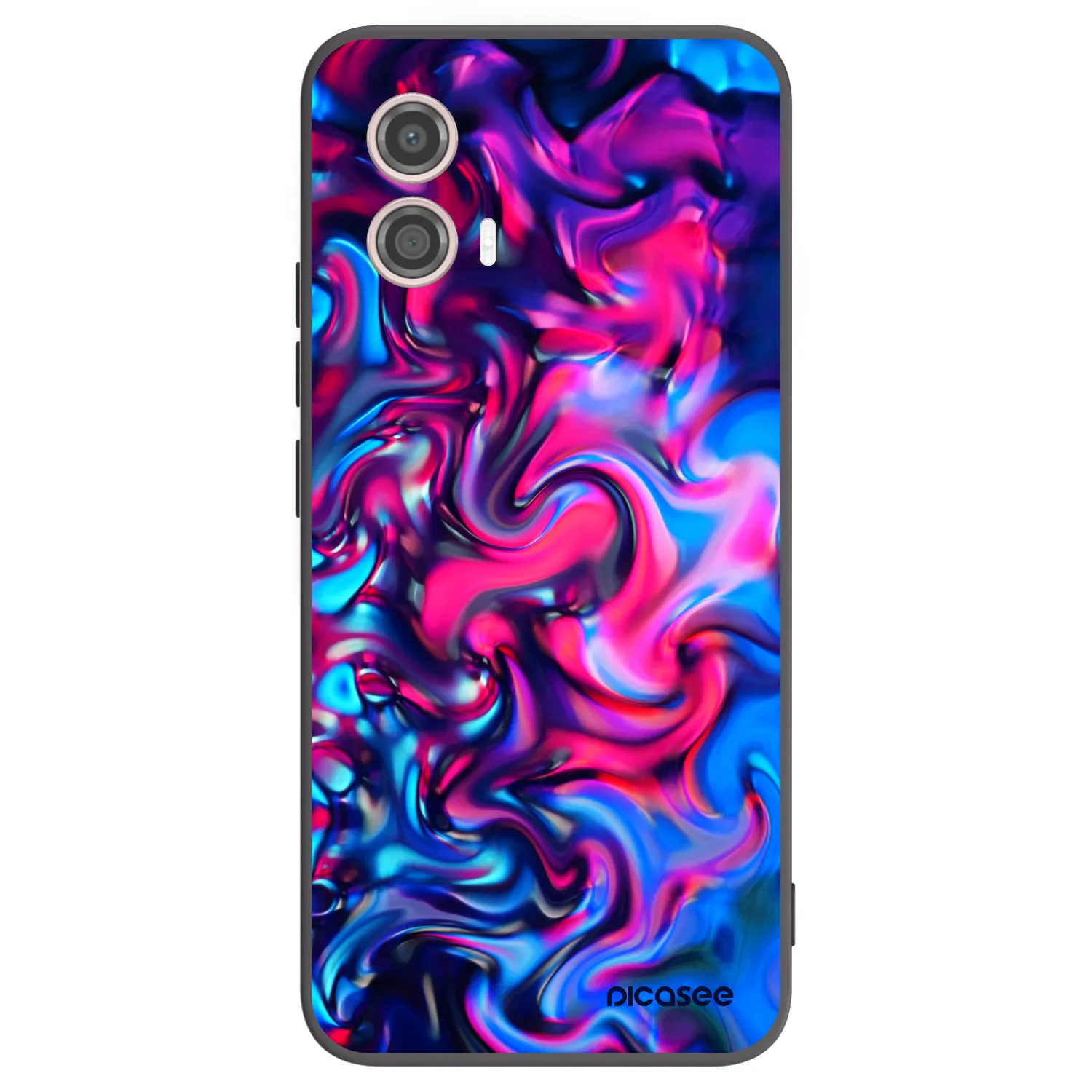 Picasee silikonski črni ovitek za Motorola Moto G53 5G - Redlight