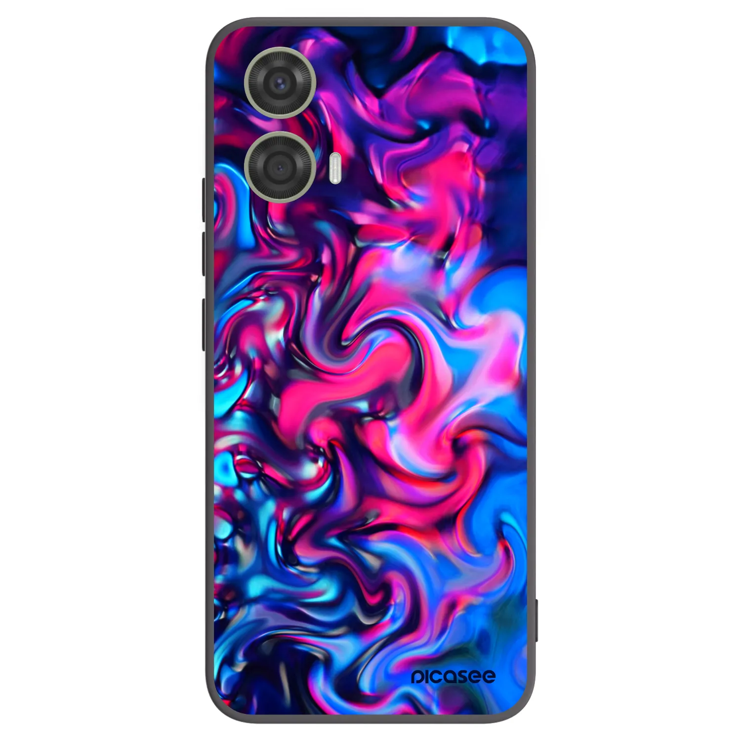 Picasee silikonski črni ovitek za Motorola Moto G24 - Redlight