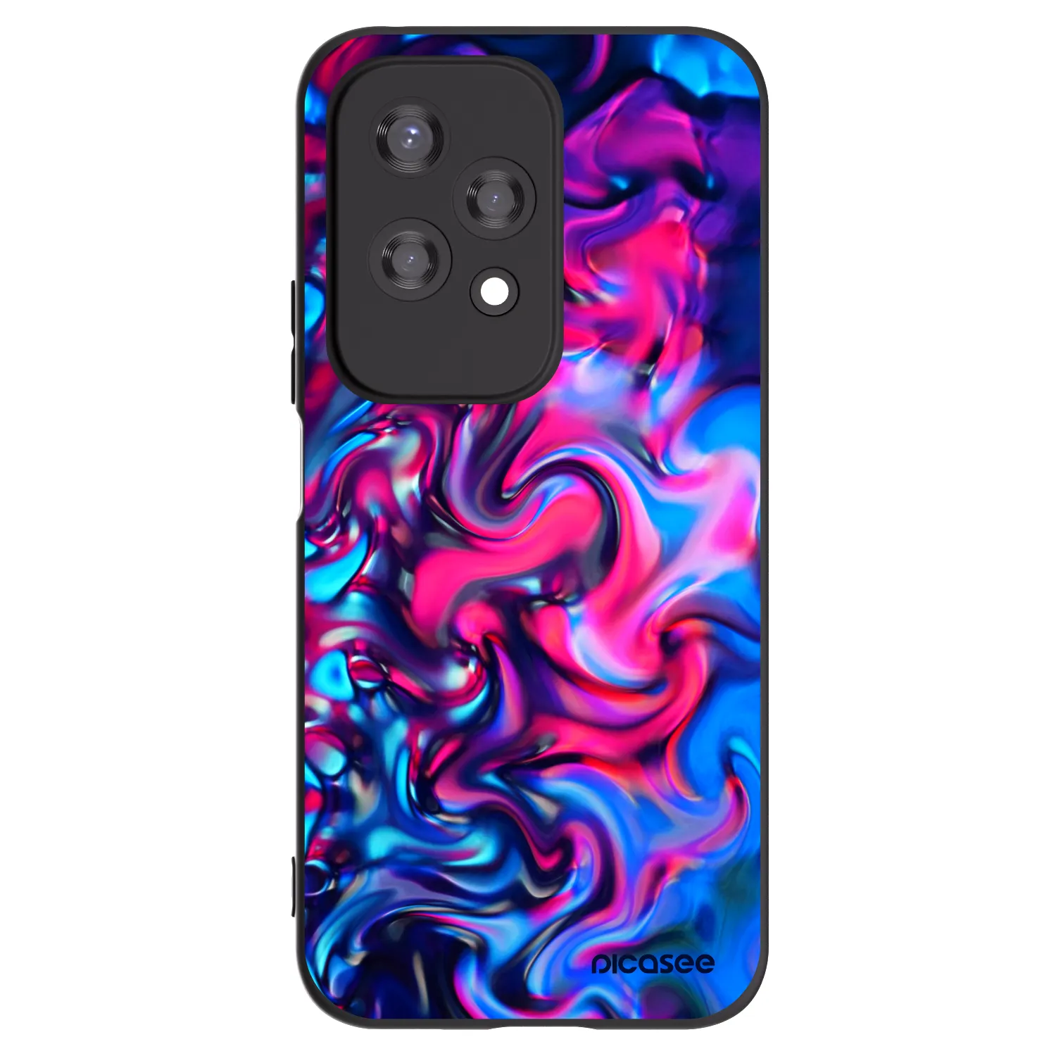Picasee silikonski črni ovitek za Honor 200 Lite - Redlight