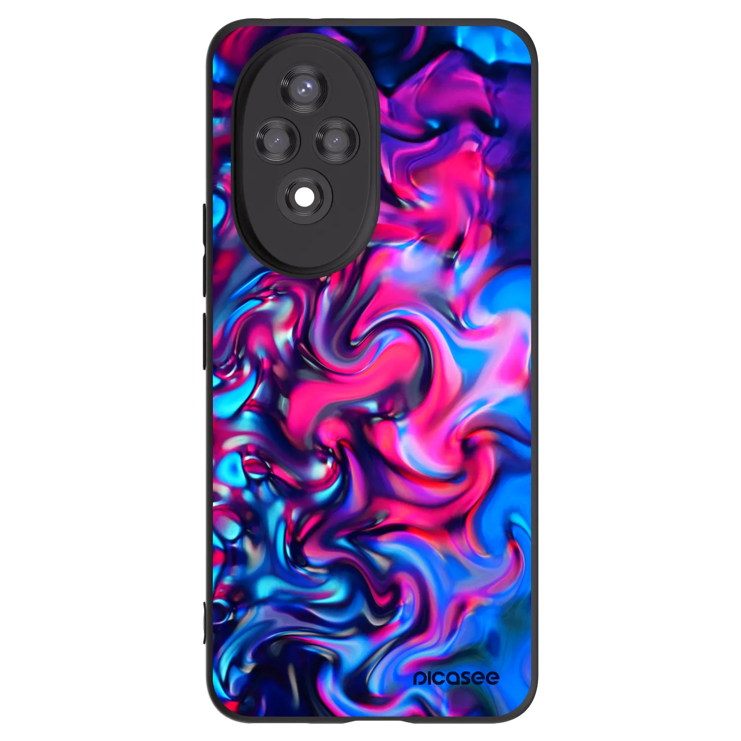 Picasee silikonski črni ovitek za Honor 200 Pro 5G - Redlight