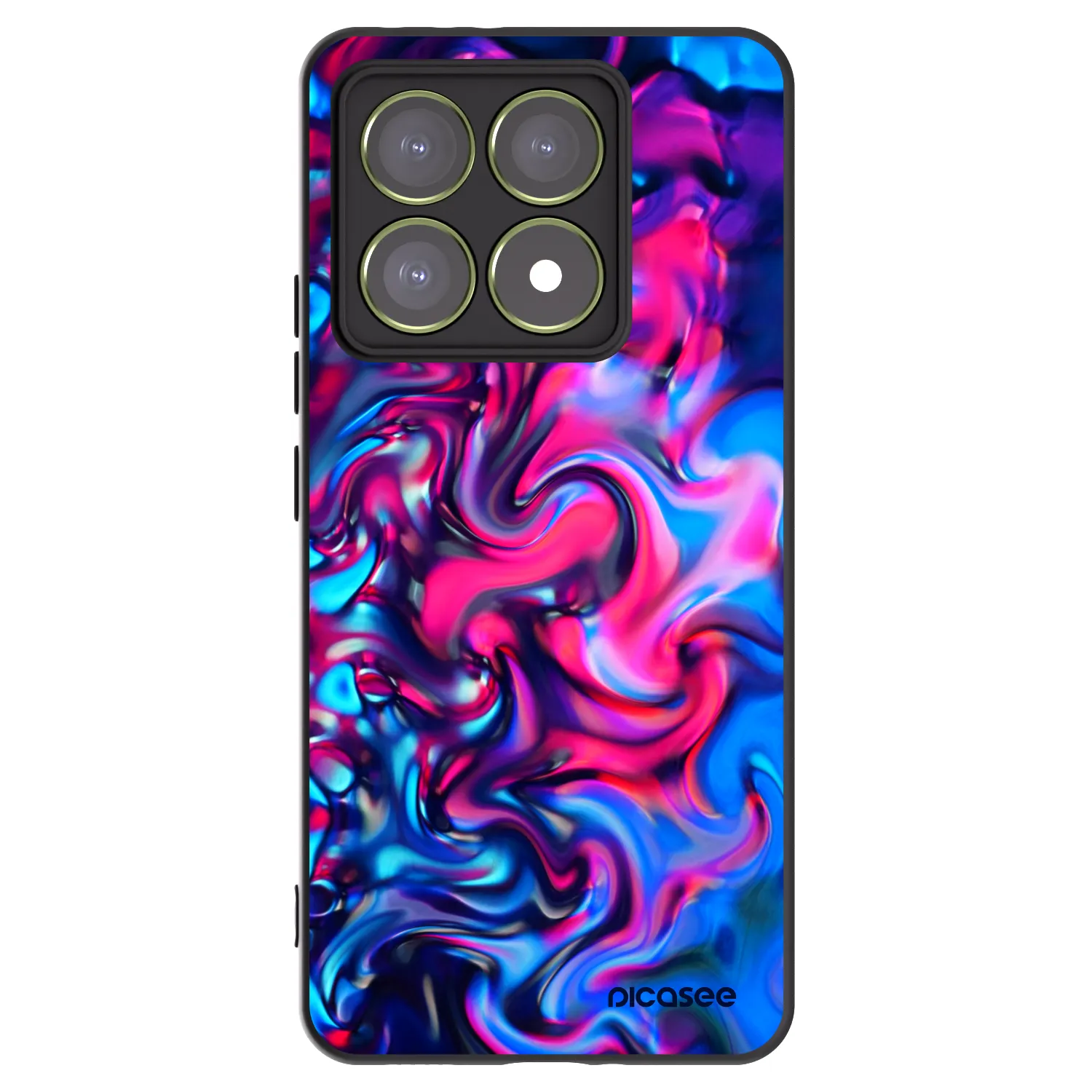 Picasee silikonski črni ovitek za Xiaomi 14T - Redlight
