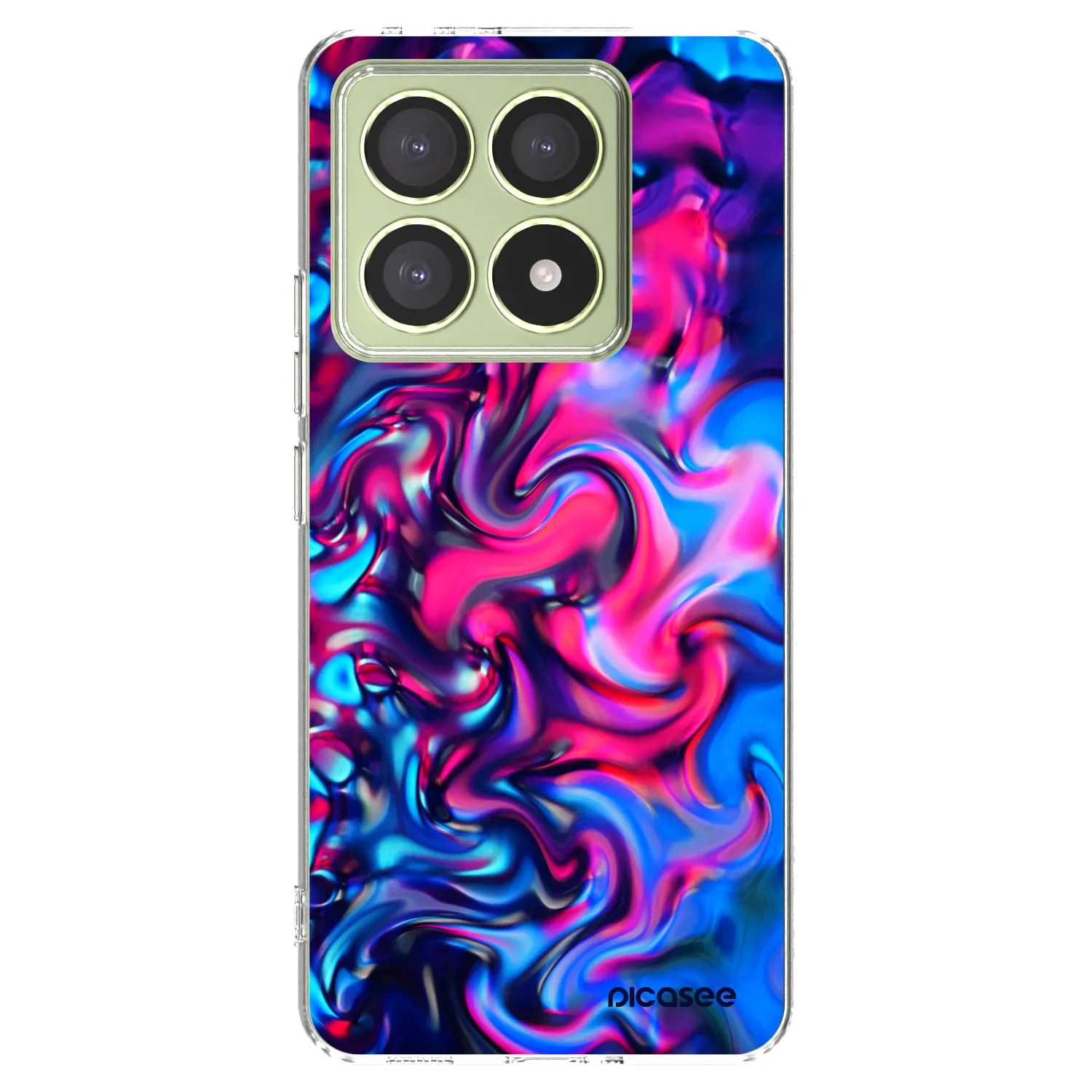 Picasee silikonski prozorni ovitek za Xiaomi 14T - Redlight