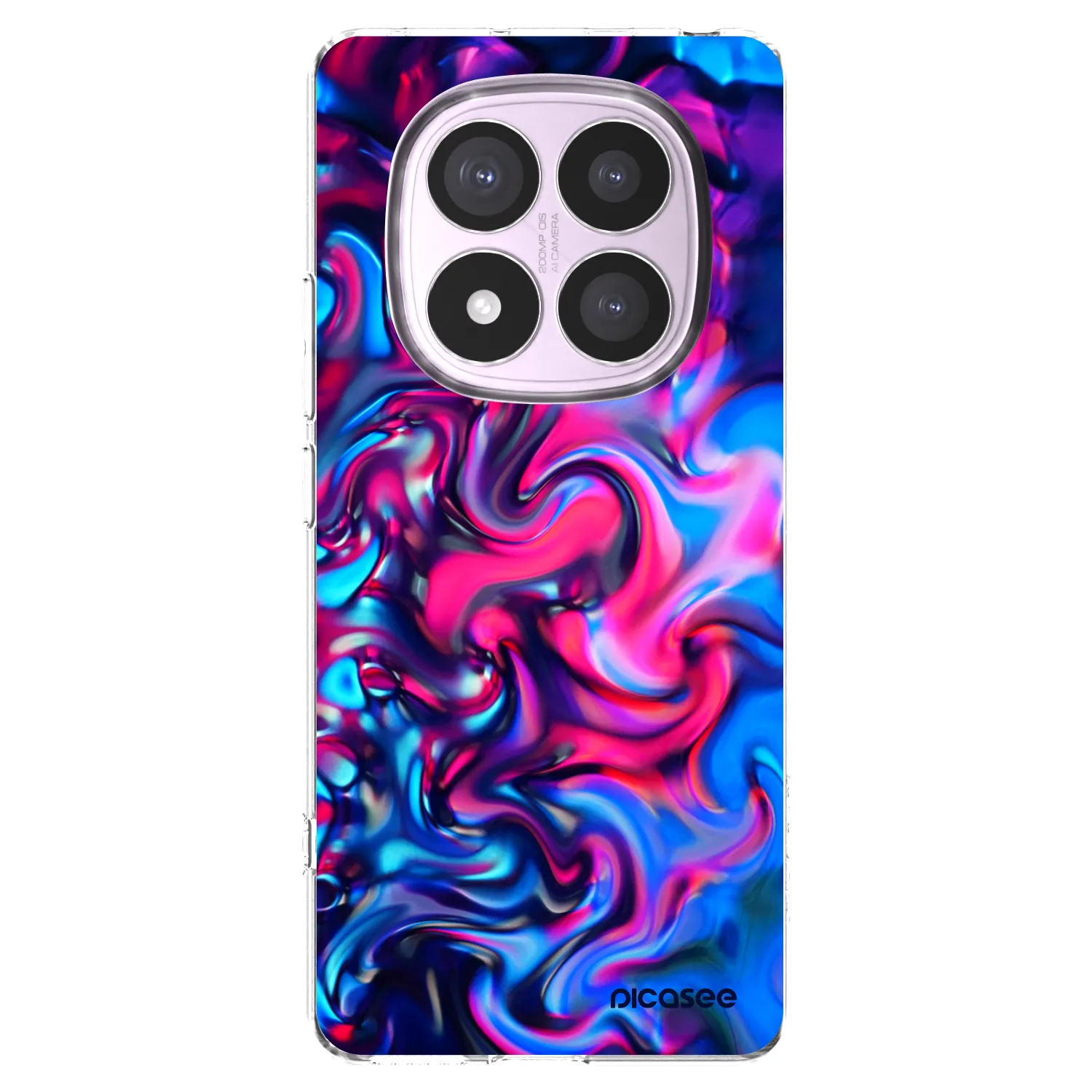 Picasee silikonski prozorni ovitek za Xiaomi Redmi Note 14 Pro 5G - Redlight