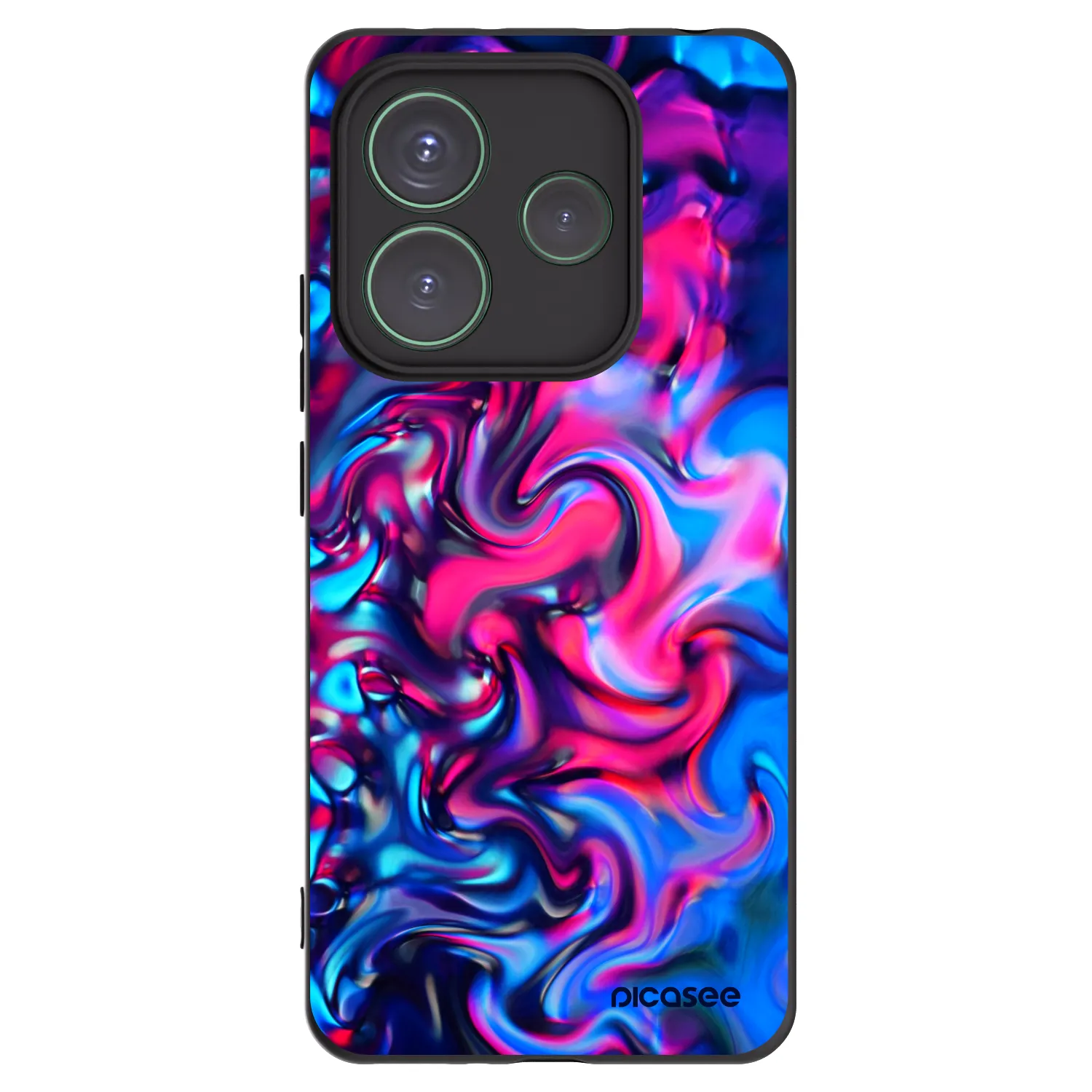 Picasee silikonski črni ovitek za Xiaomi Redmi Note 14 5G - Redlight