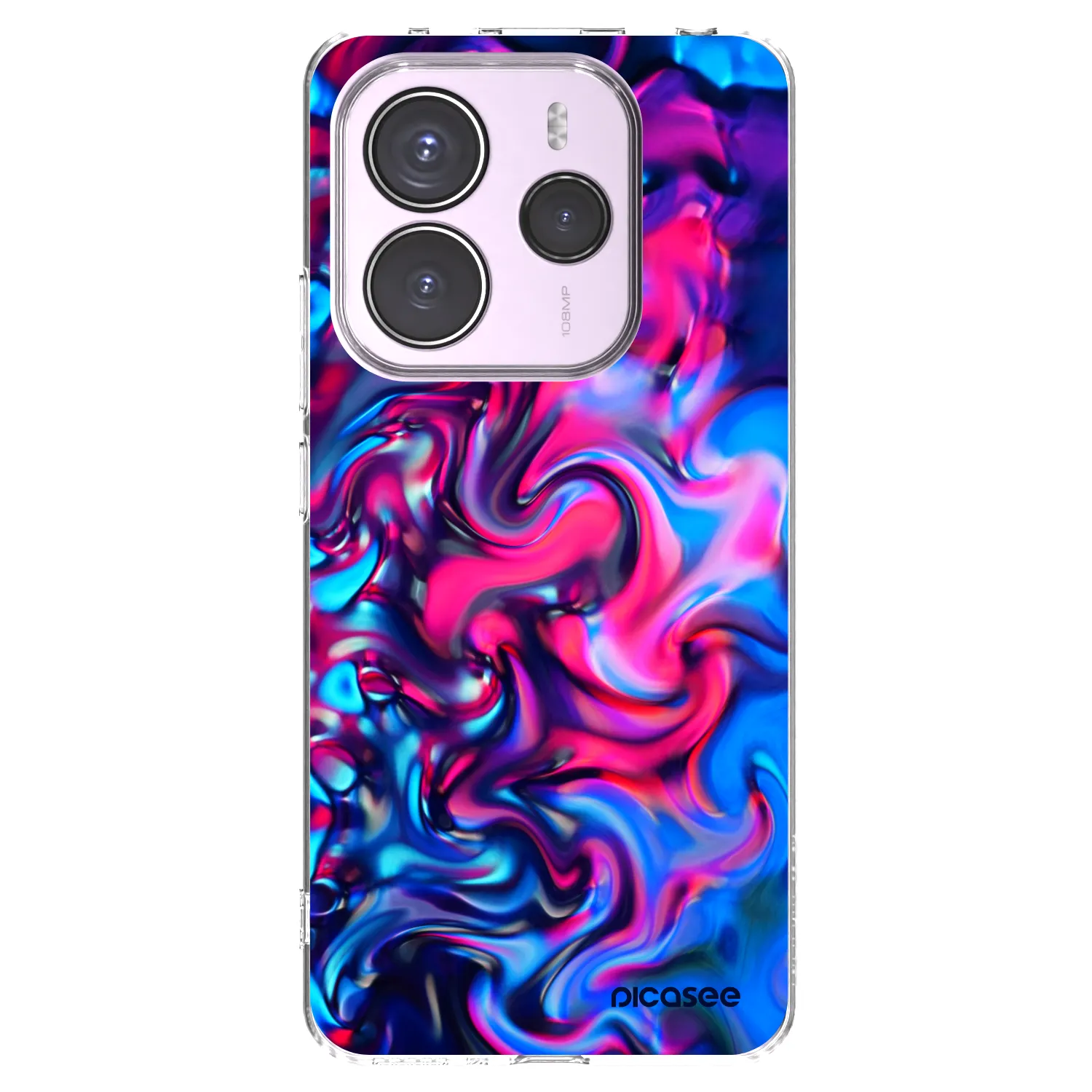 Picasee silikonski prozorni ovitek za Xiaomi Redmi Note 14 5G - Redlight