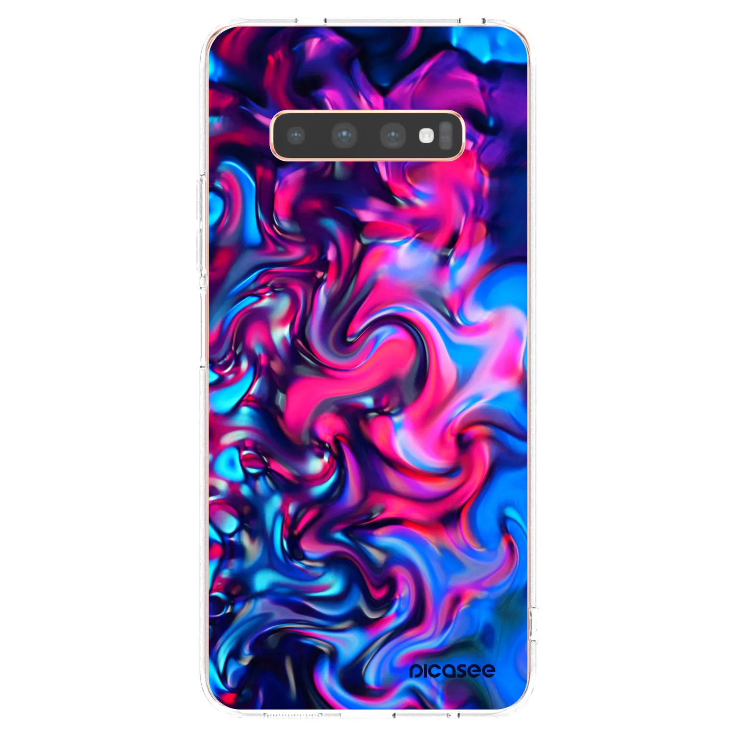 Picasee silikonski prozorni ovitek za Samsung Galaxy S10 Plus G975 - Redlight
