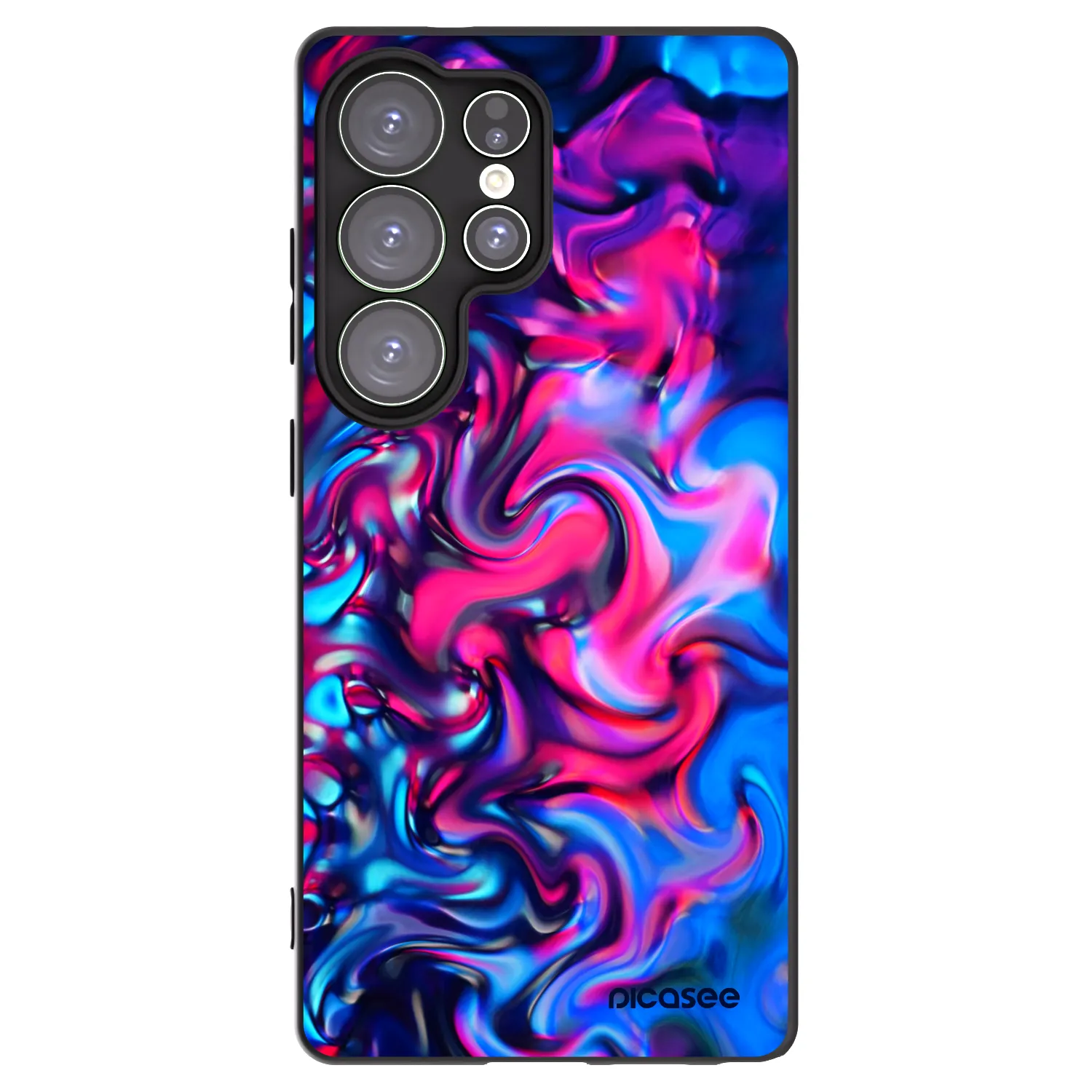 Picasee silikonski črni ovitek za Samsung Galaxy S25 Ultra 5G - Redlight