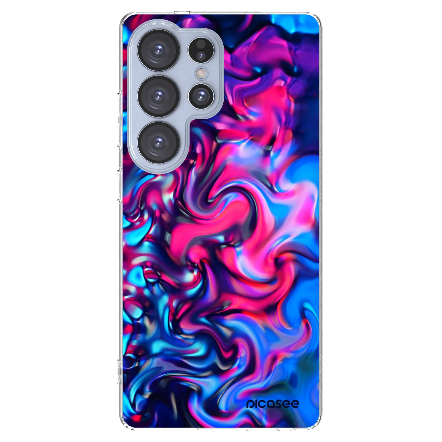 Picasee silikonski prozorni ovitek za Samsung Galaxy S25 Ultra 5G - Redlight