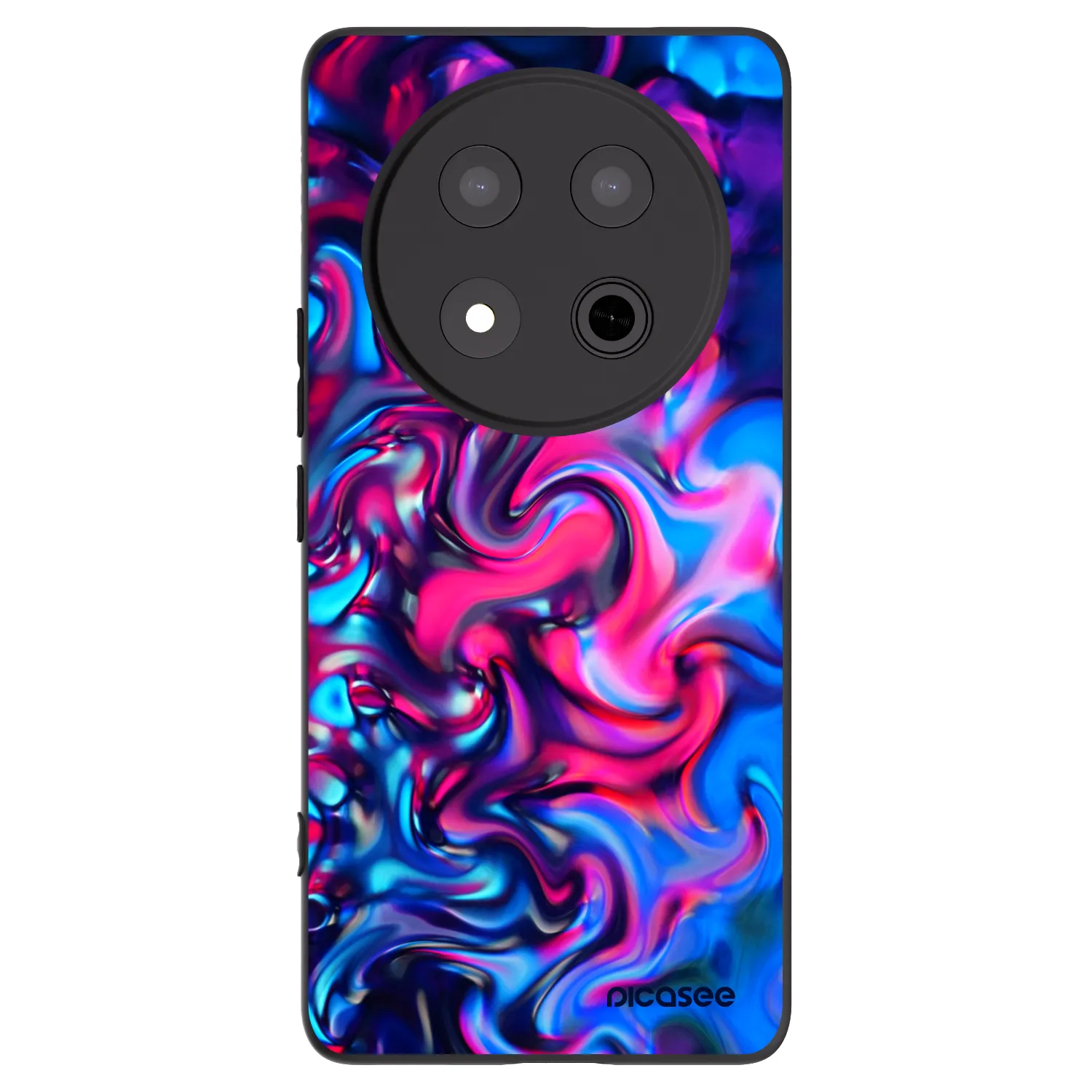 Picasee silikonski črni ovitek za Honor Magic7 Lite 5G - Redlight