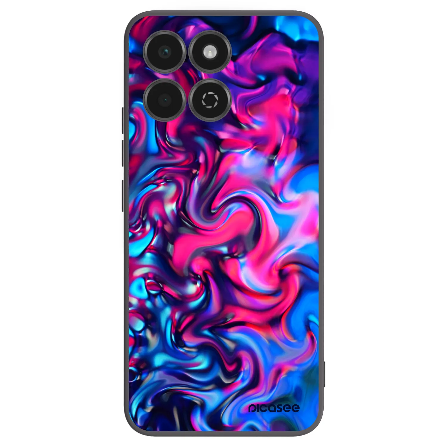 Picasee silikonski črni ovitek za Honor 200 Smart 5G - Redlight