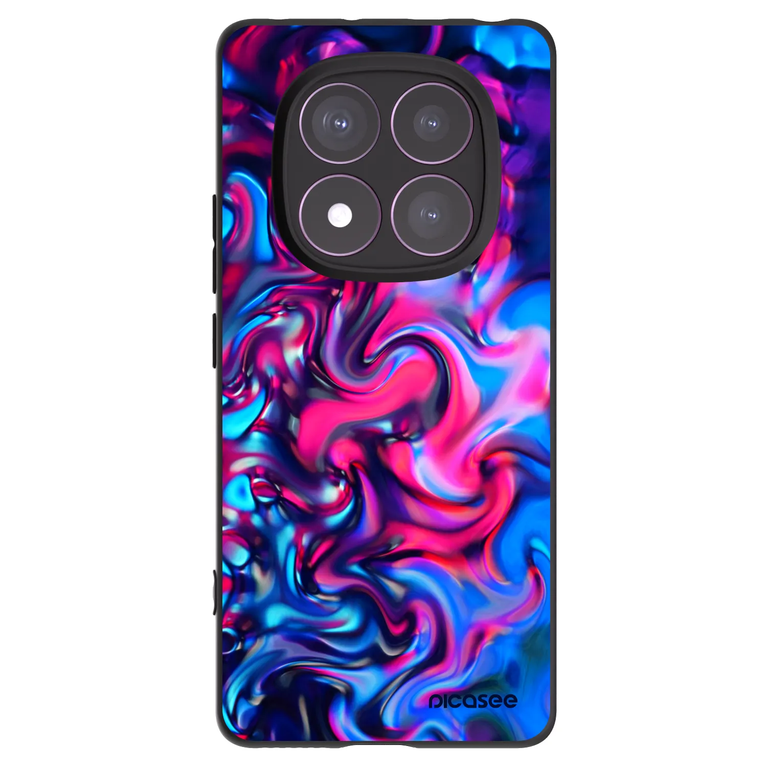 Picasee silikonski črni ovitek za Xiaomi Redmi Note 14 Pro 4G - Redlight