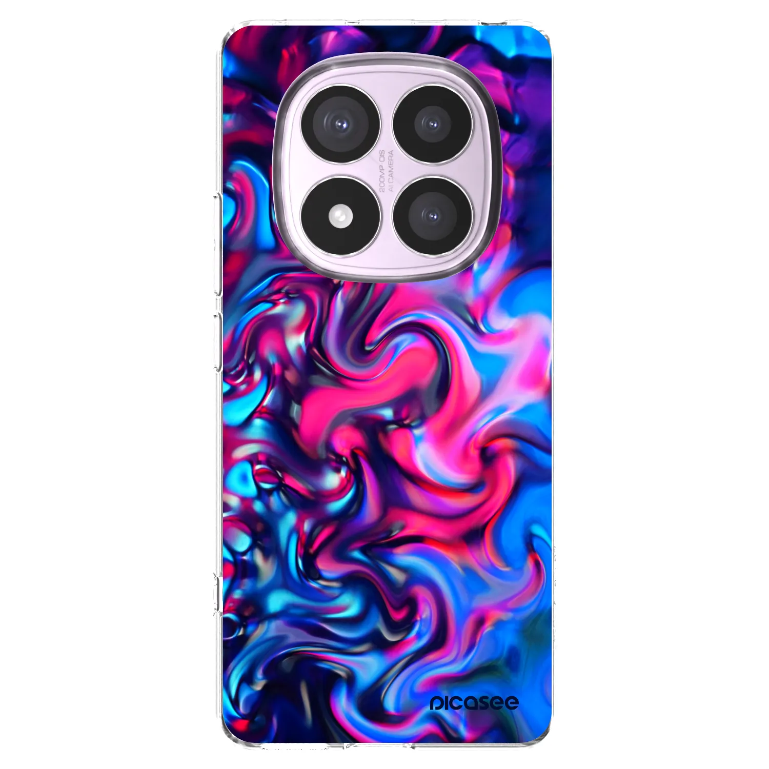 Picasee silikonski prozorni ovitek za Xiaomi Redmi Note 14 Pro 4G - Redlight