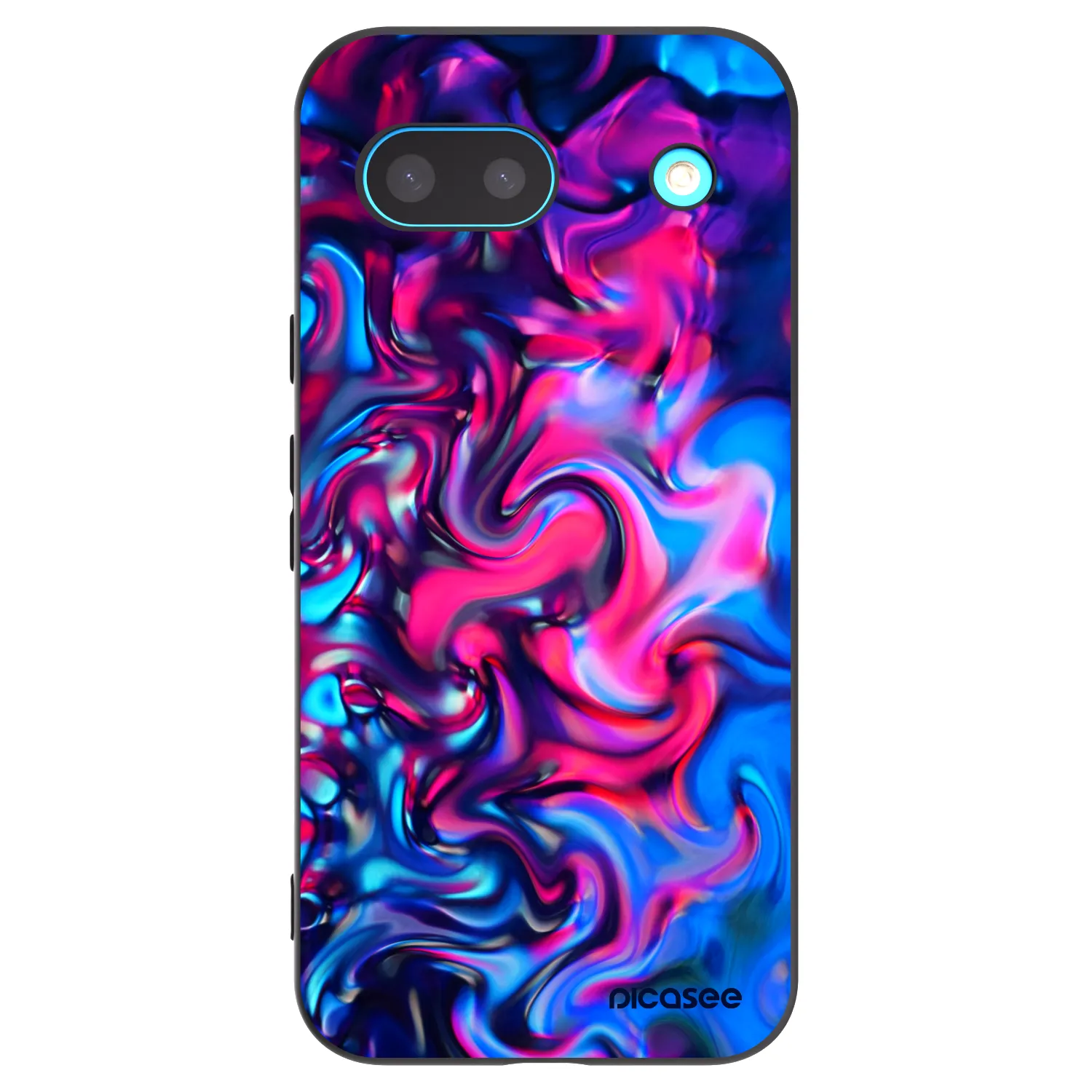 Picasee silikonski črni ovitek za Google Pixel 8 - Redlight