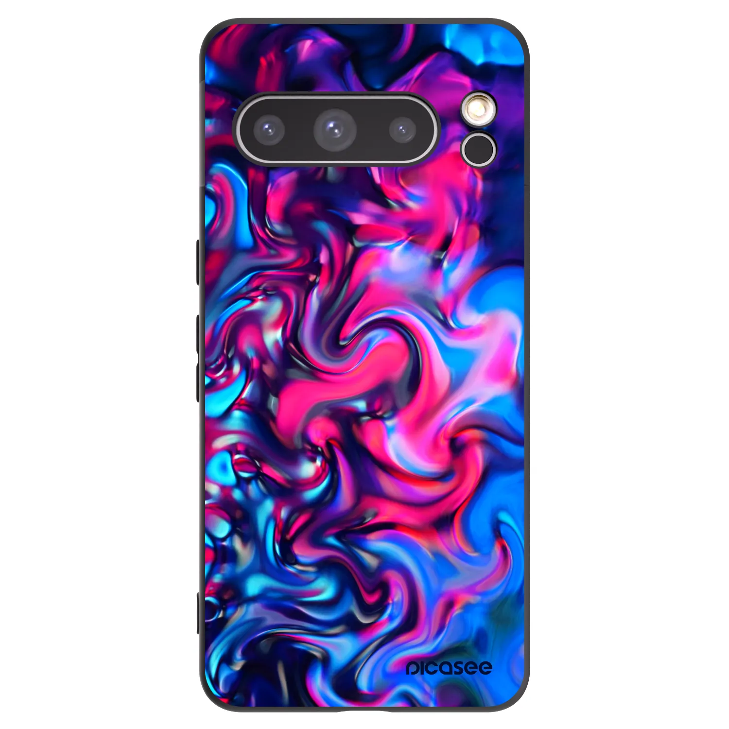 Picasee silikonski črni ovitek za Google Pixel 8 Pro - Redlight