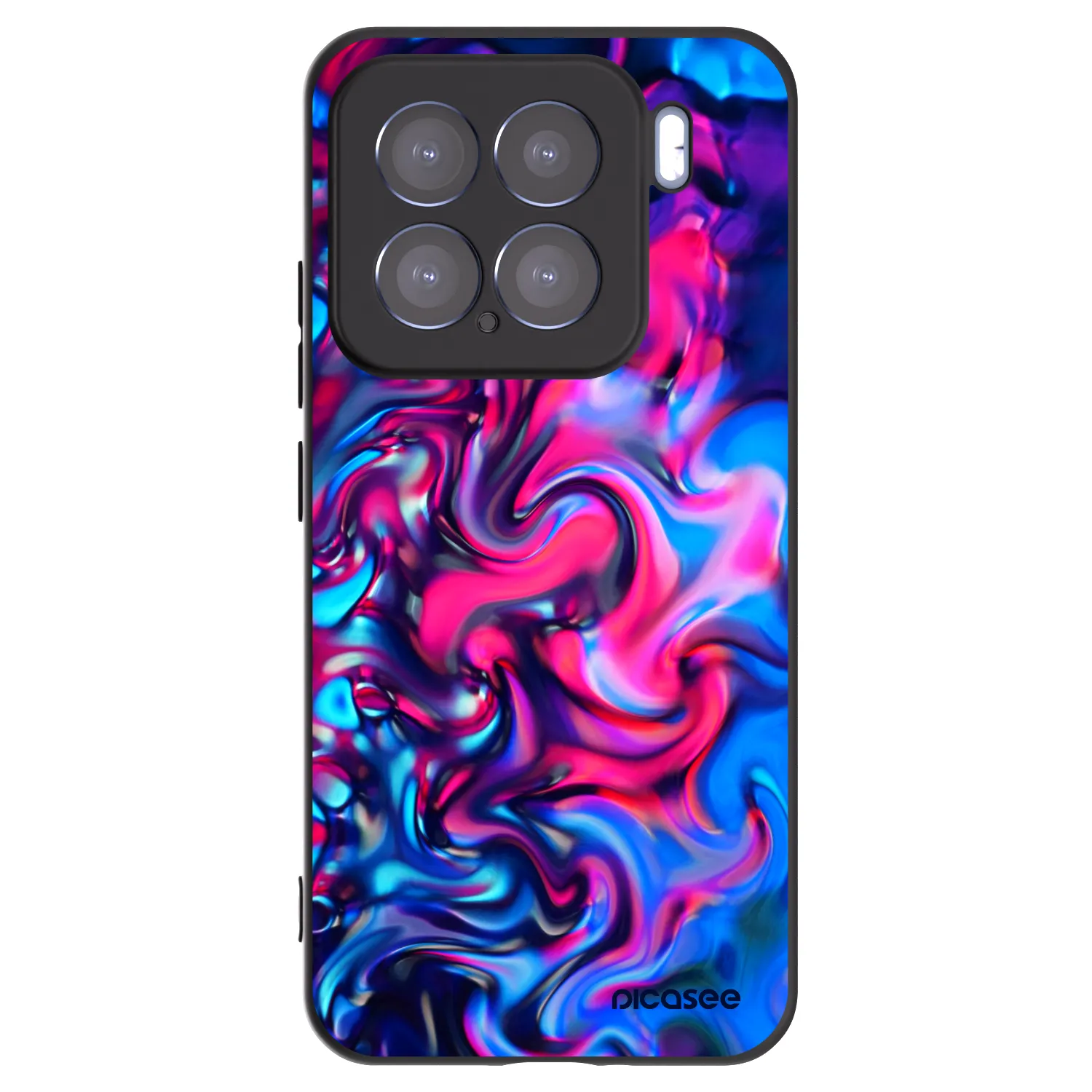 Picasee silikonski črni ovitek za Xiaomi 15 - Redlight