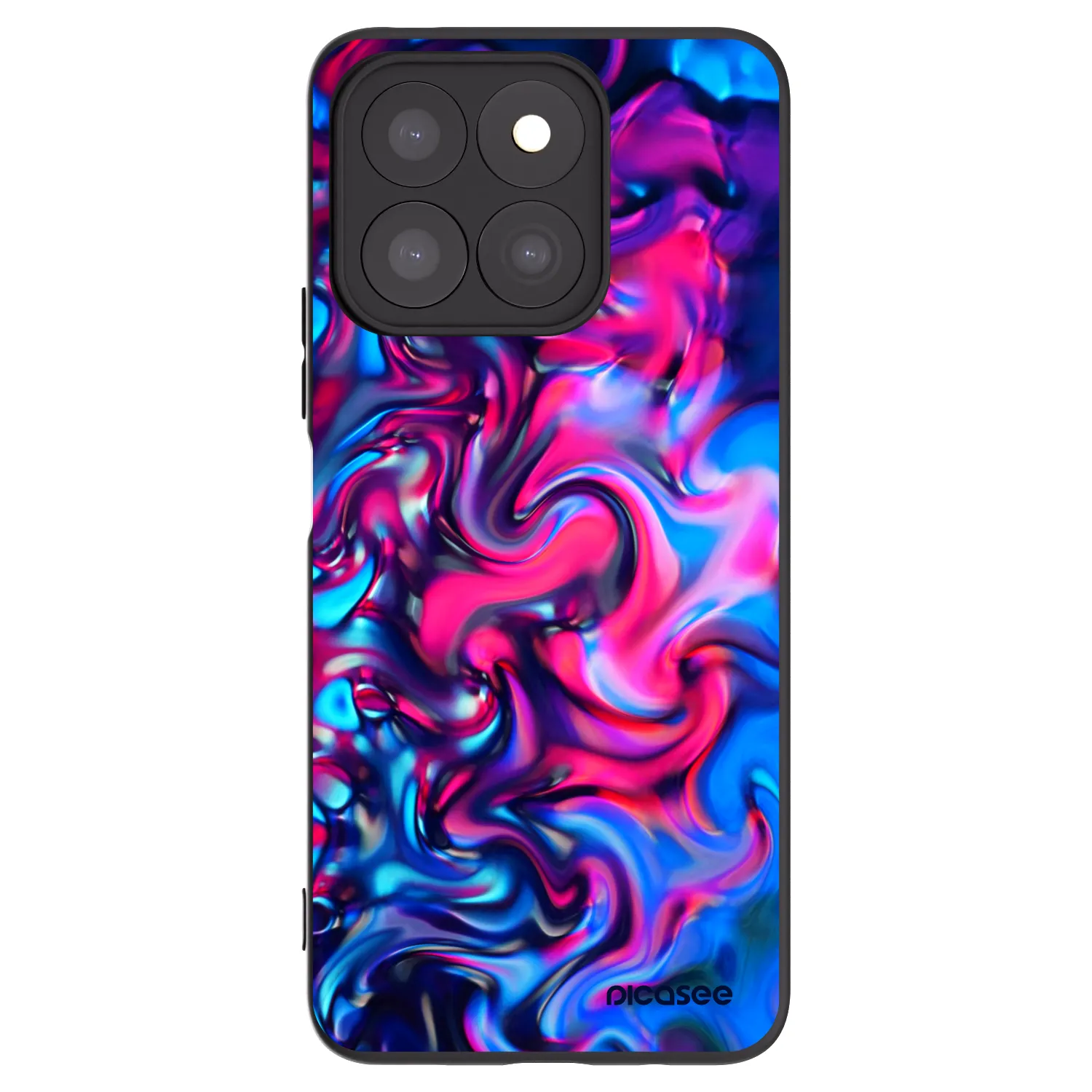 Picasee silikonski črni ovitek za Honor X8c - Redlight