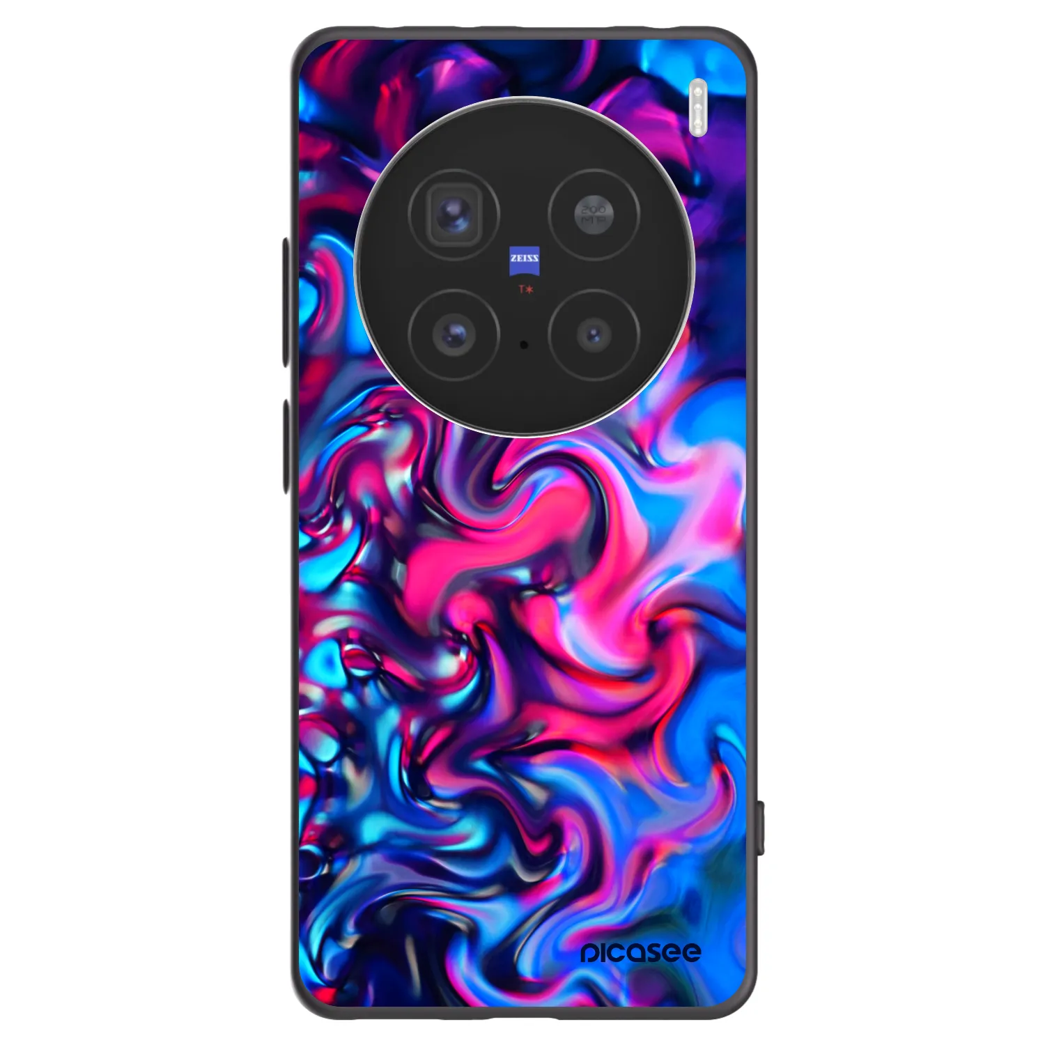 Picasee silikonski črni ovitek za Vivo X200 Pro - Redlight