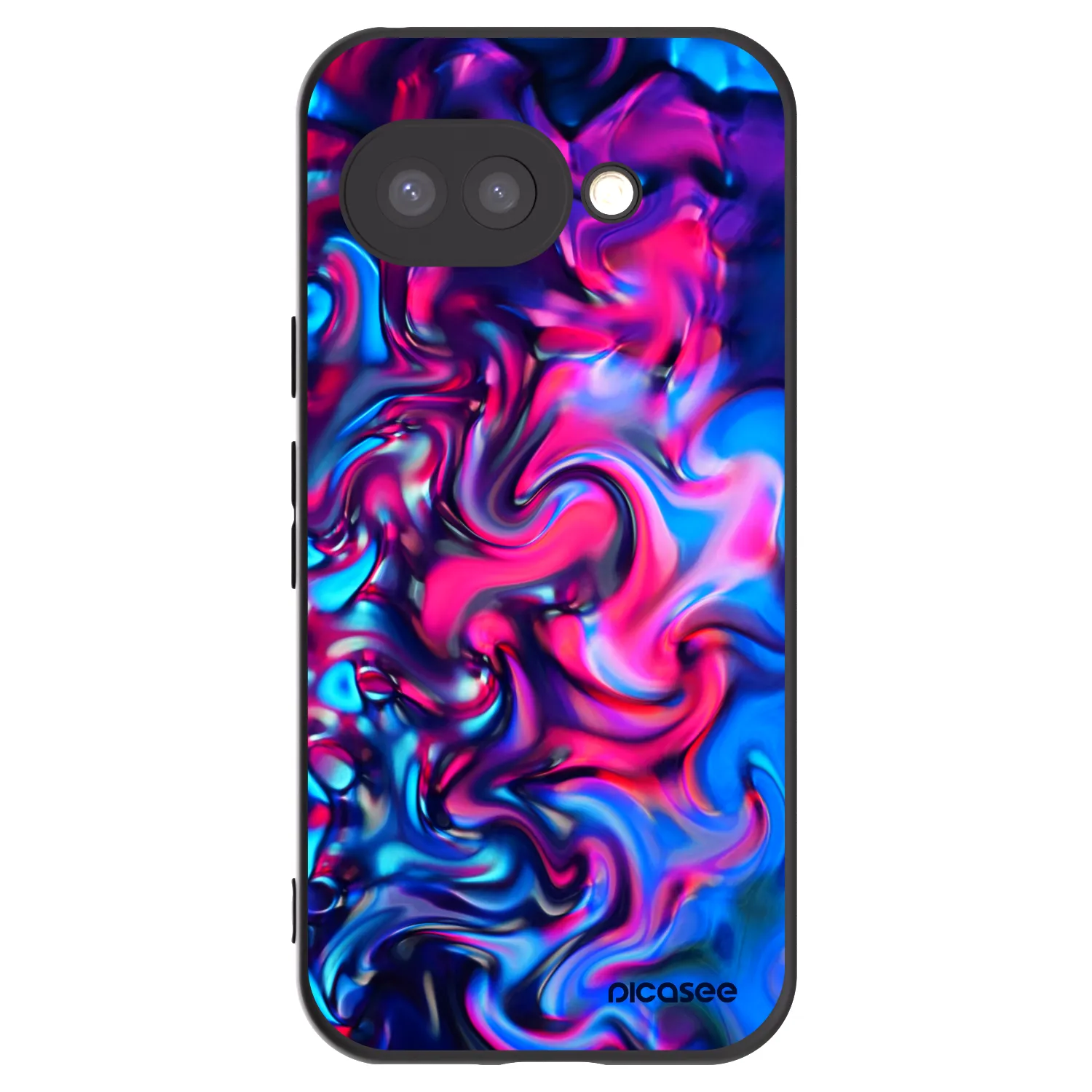 Picasee silikonski črni ovitek za Google Pixel 9a - Redlight