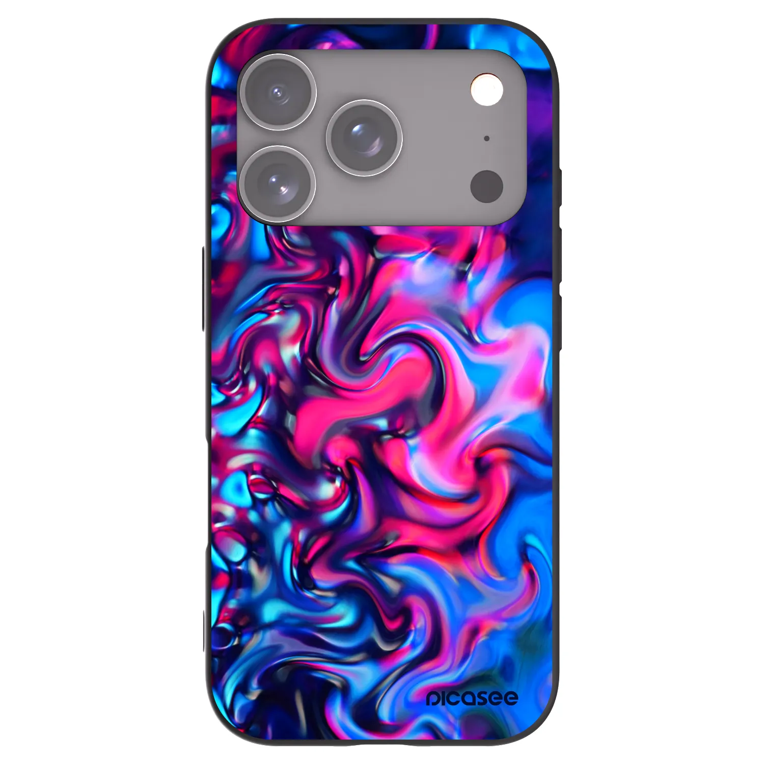 Picasee silikonski črni ovitek za Apple iPhone 17 Pro - Redlight