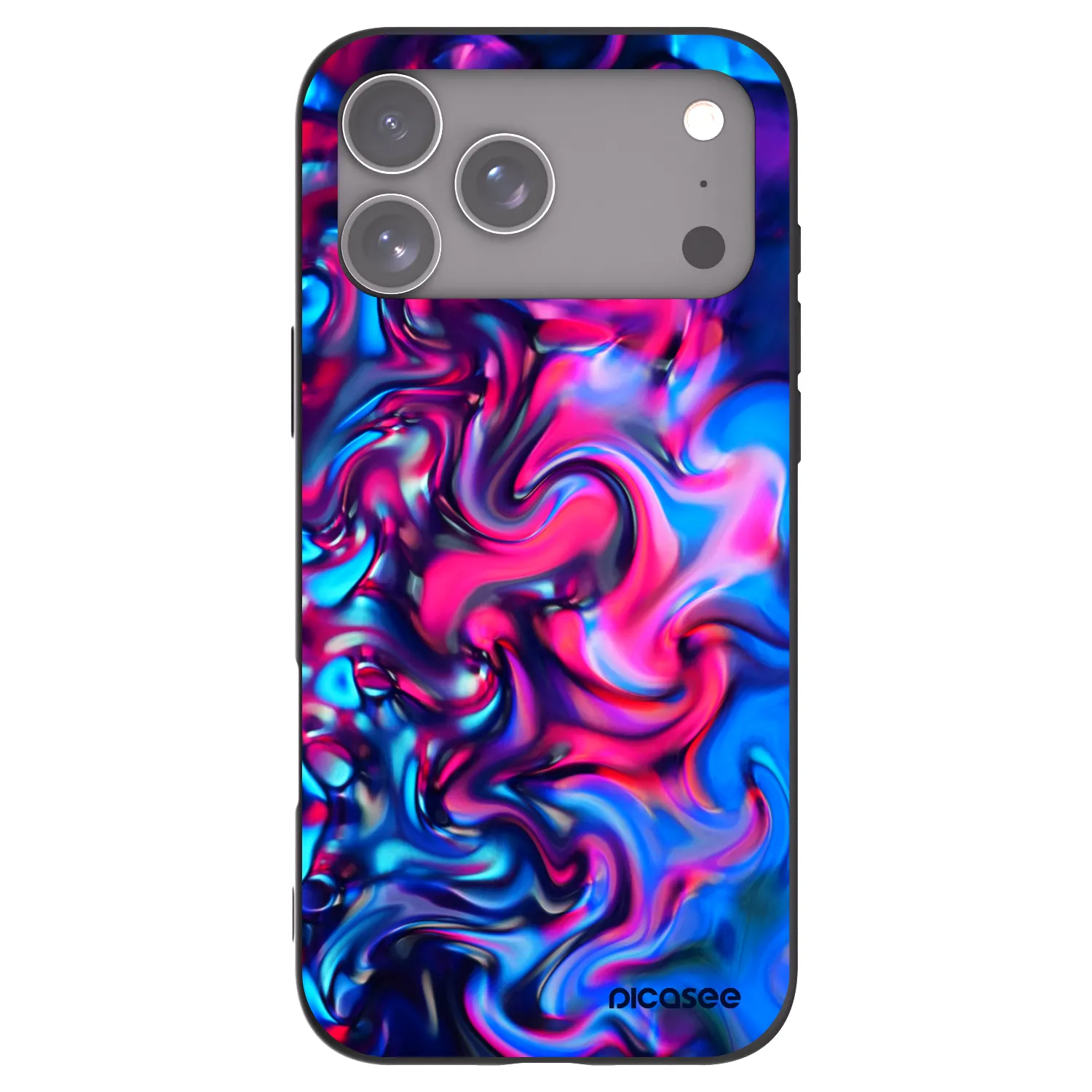 Picasee silikonski črni ovitek za Apple iPhone 17 Pro Max - Redlight