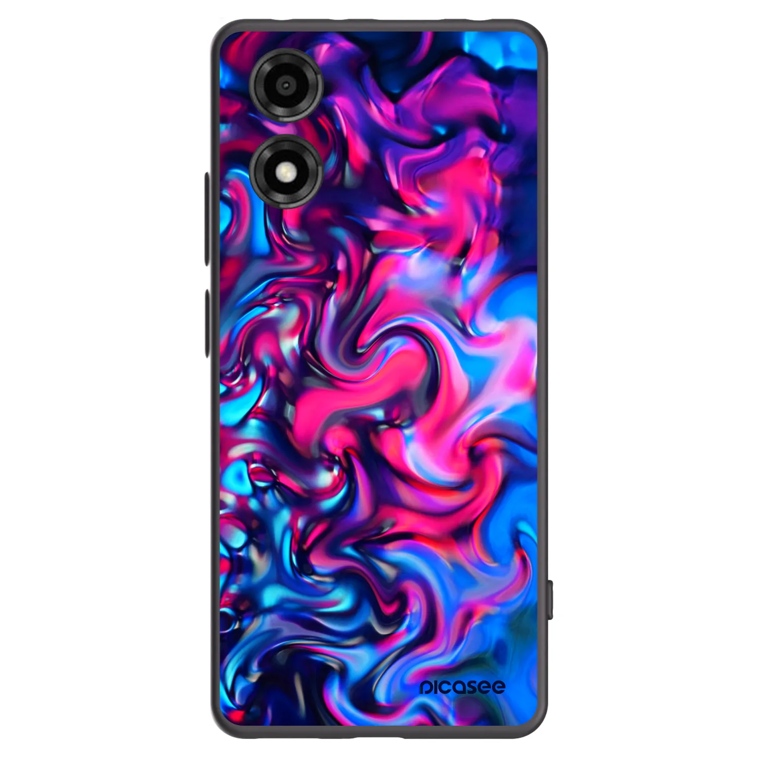 Picasee silikonski črni ovitek za Motorola Moto E14 - Redlight