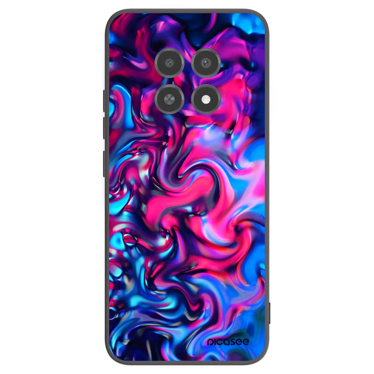 Picasee silikonski črni ovitek za Realme 12X - Redlight