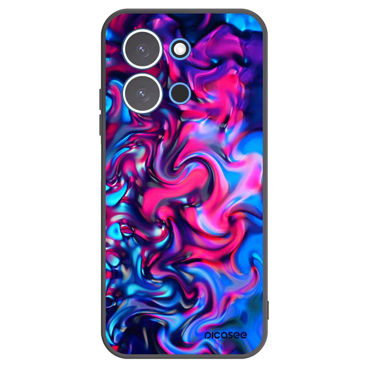 Picasee silikonski črni ovitek za Xiaomi Redmi 15C 4G - Redlight