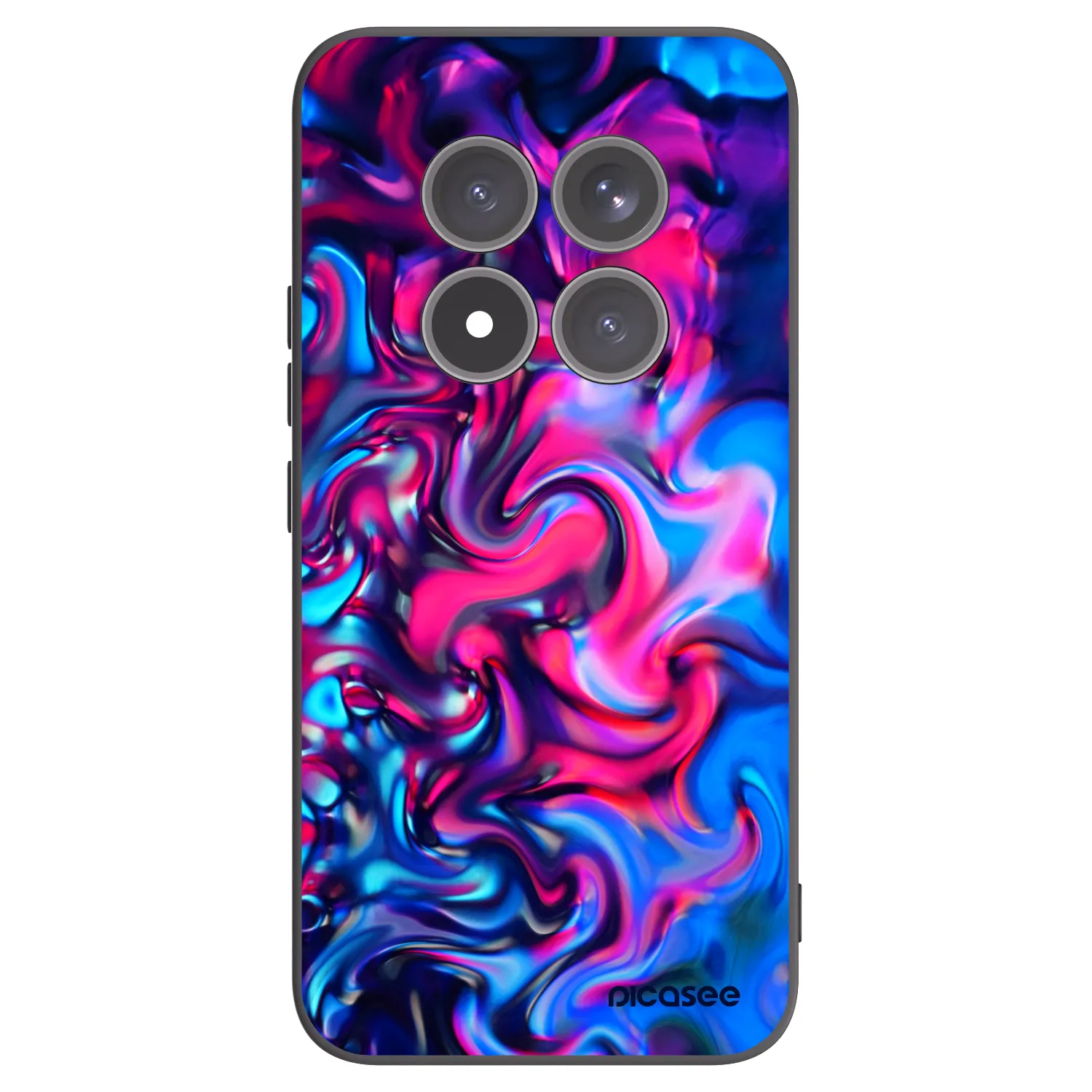 Picasee silikonski črni ovitek za Xiaomi Redmi Note 15 Pro+ - Redlight