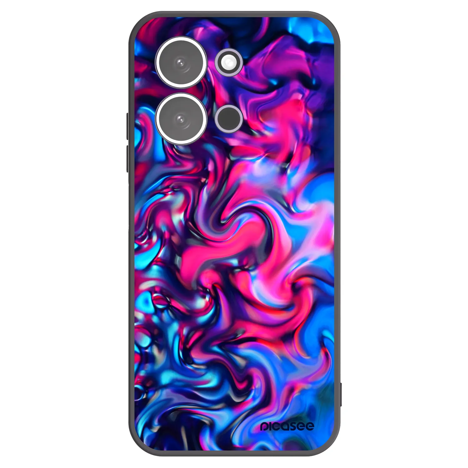 Picasee silikonski črni ovitek za Xiaomi Redmi 15C 5G - Redlight