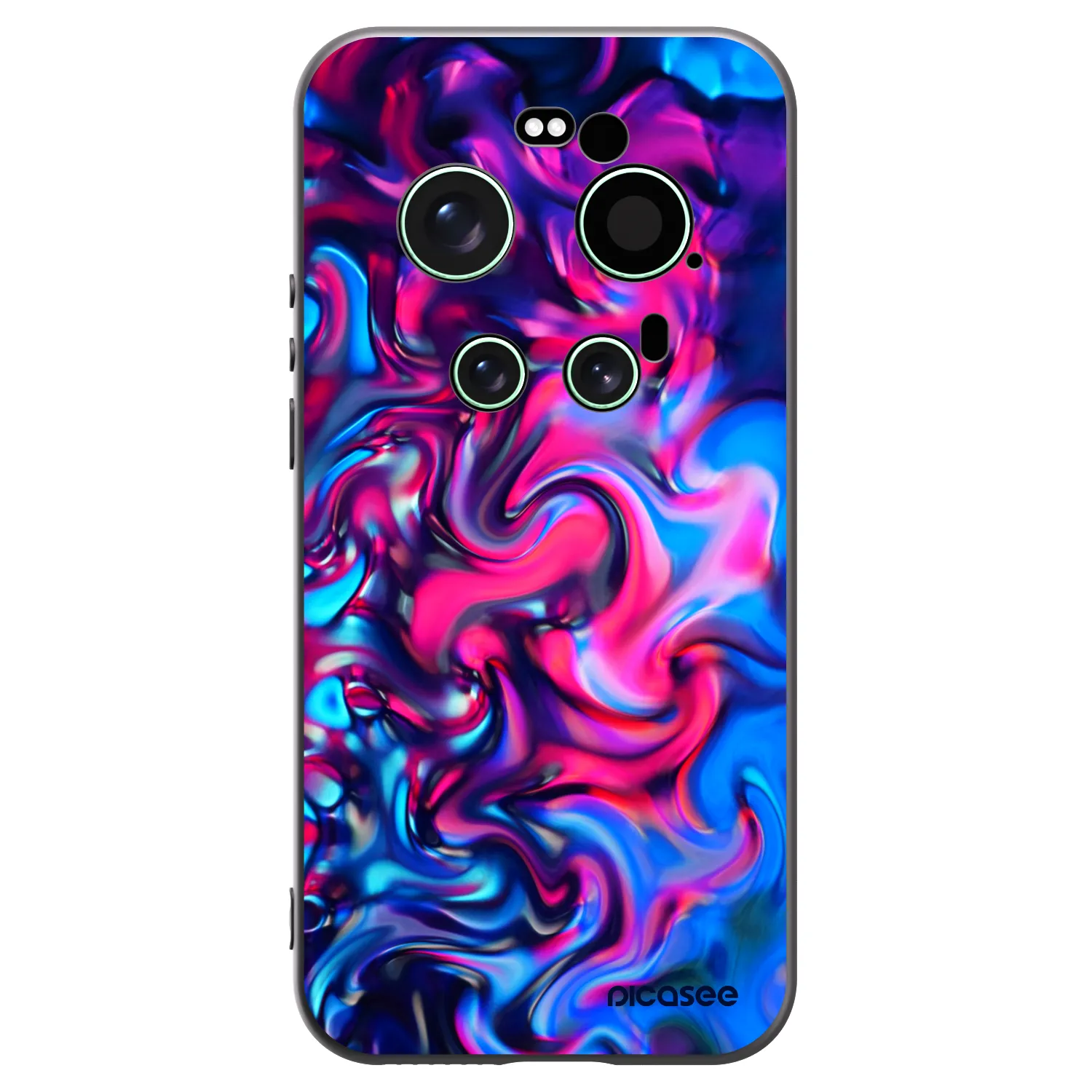 Picasee silikonski črni ovitek za Xiaomi 17 Ultra - Redlight