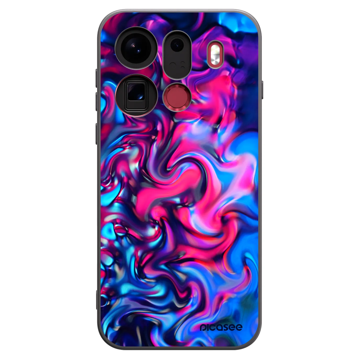 Picasee silikonski črni ovitek za OPPO Find X9 Pro - Redlight