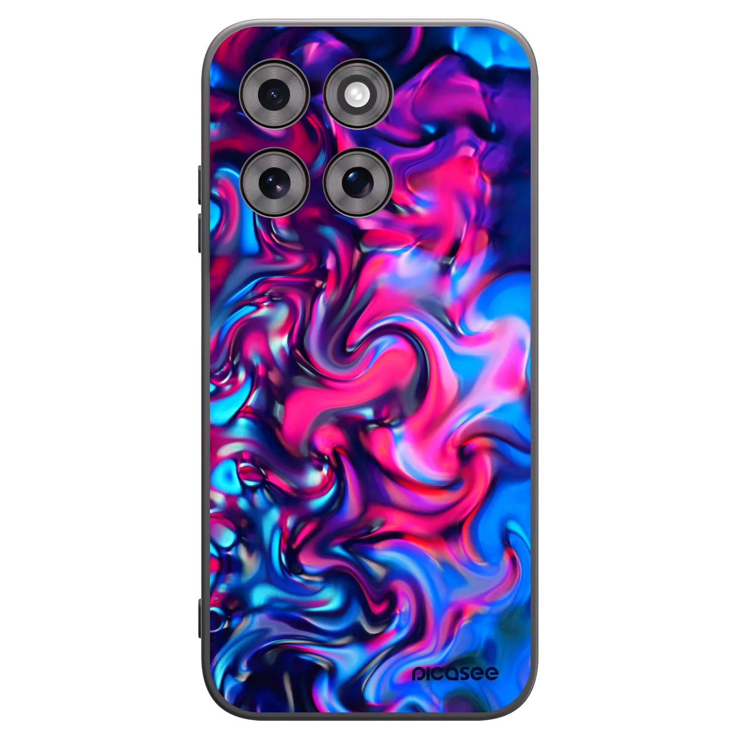 Picasee silikonski črni ovitek za Motorola Moto G77 - Redlight