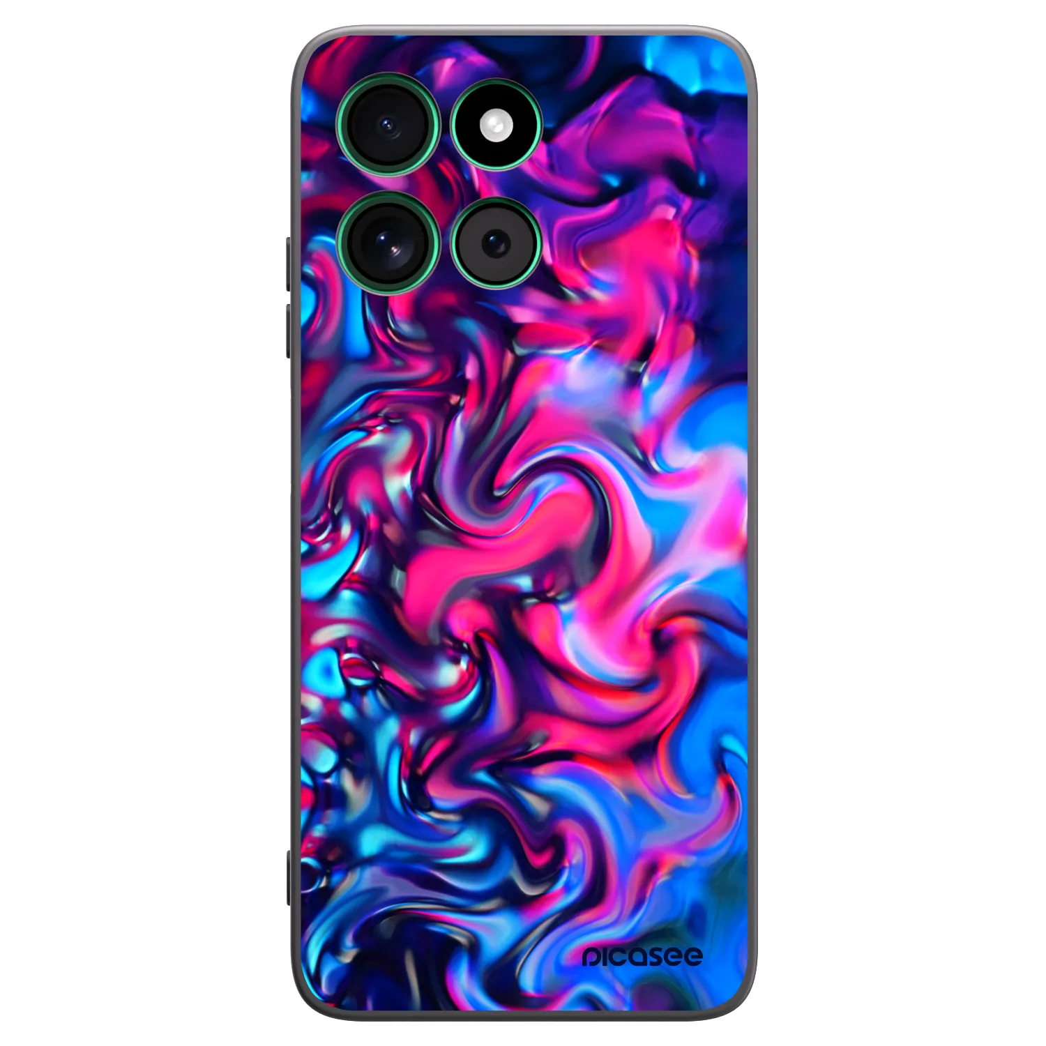 Picasee silikonski črni ovitek za Motorola Moto G57 Power - Redlight