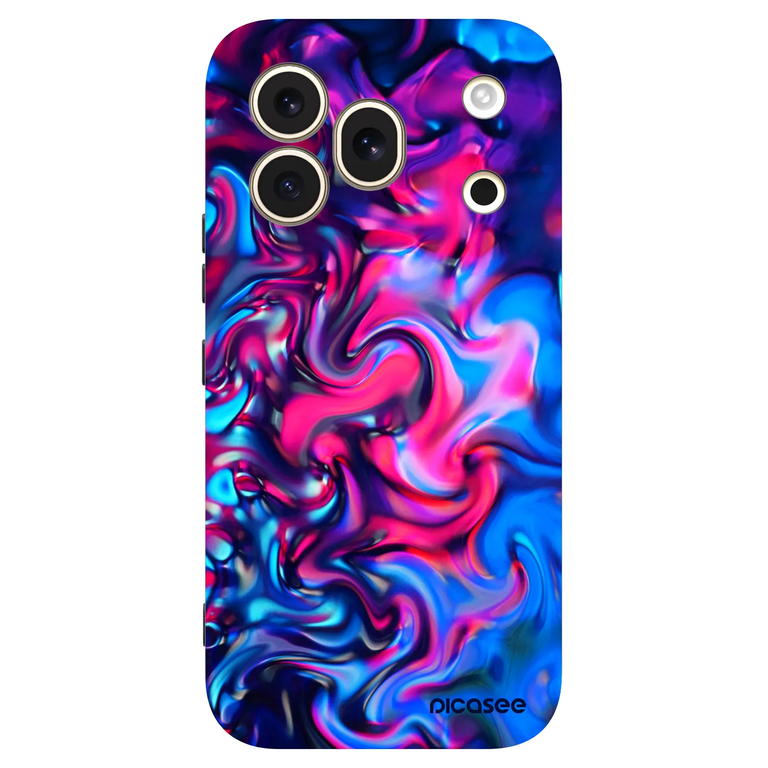 Picasee silikonski črni ovitek za Honor 600 Pro - Redlight