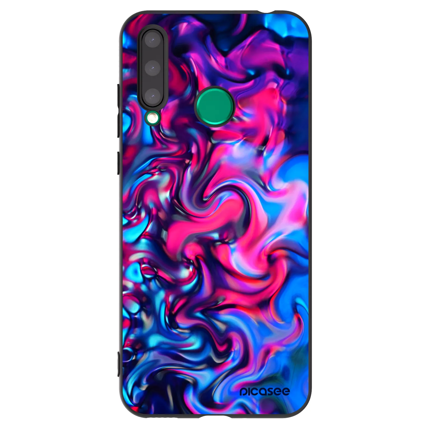 Picasee silikonski črni ovitek za Honor 20 Lite - Redlight