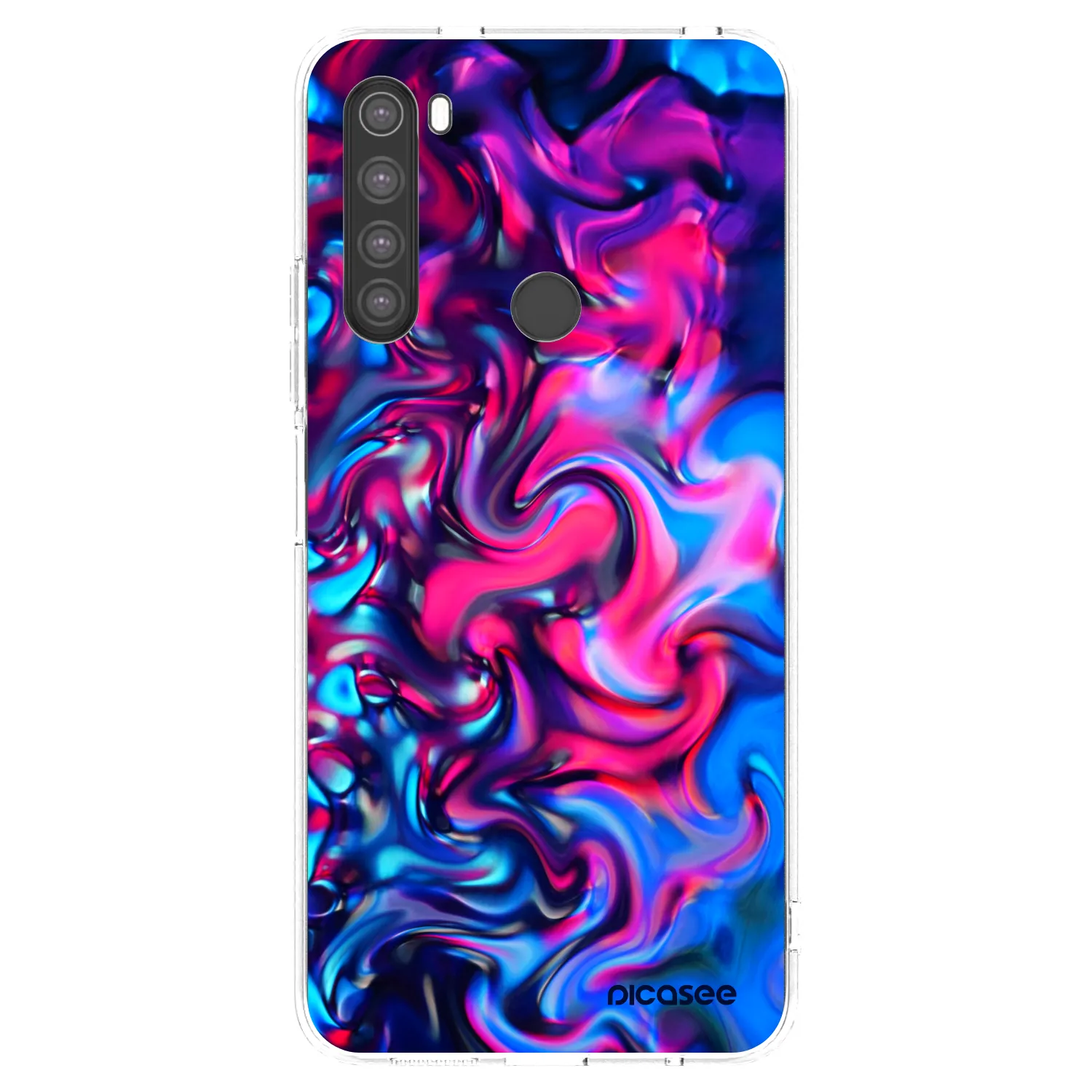 Picasee silikonski prozorni ovitek za Xiaomi Redmi Note 8 - Redlight